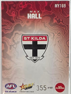 2026 AFL Footy Stars Mercury Team Colours MY169 #355/425 Max Hall - St Kilda Saints