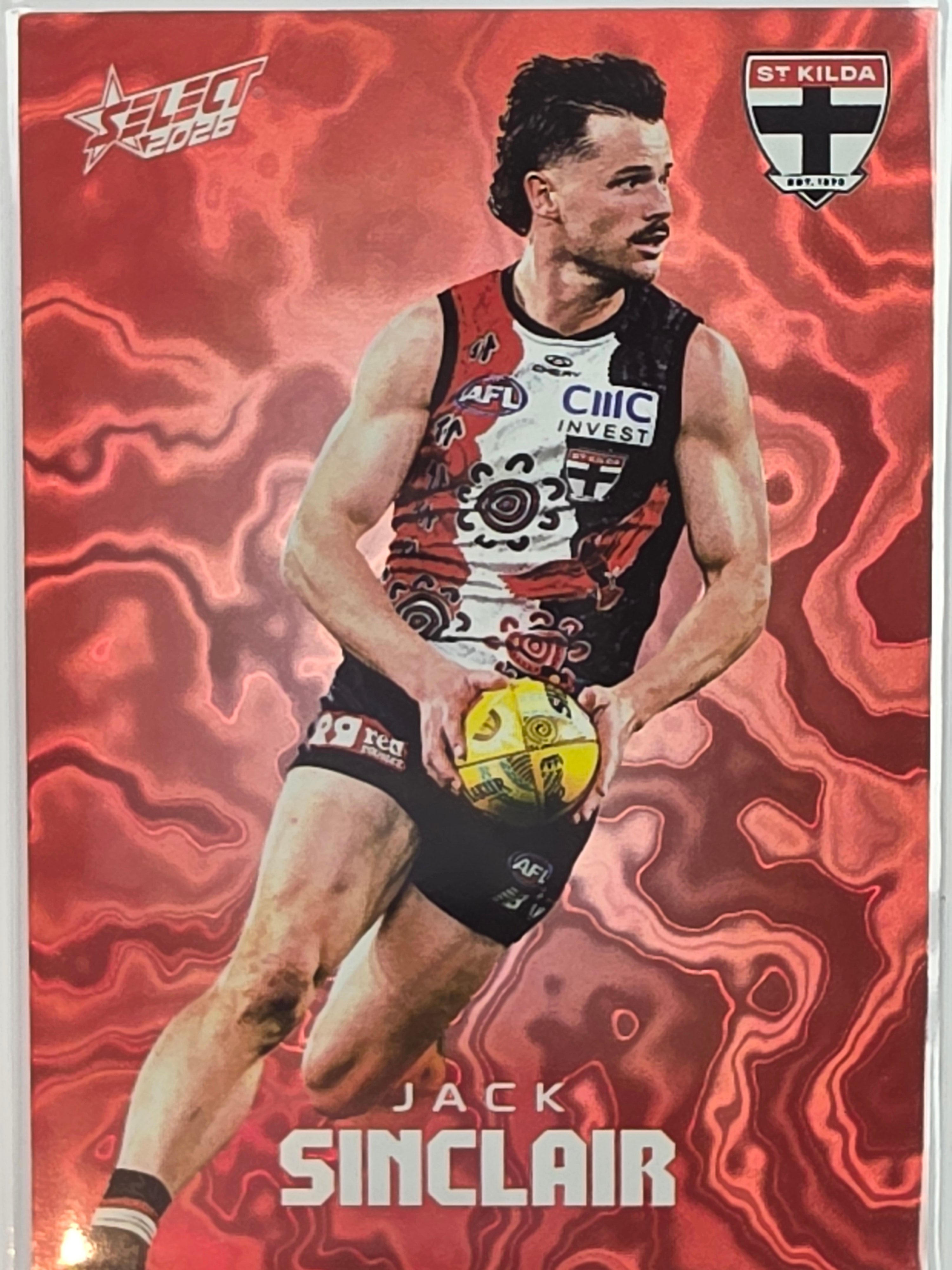 2026 AFL Footy Stars Mercury Team Colours MY177 #160/425 Jack Sinclair - St Kilda Saints