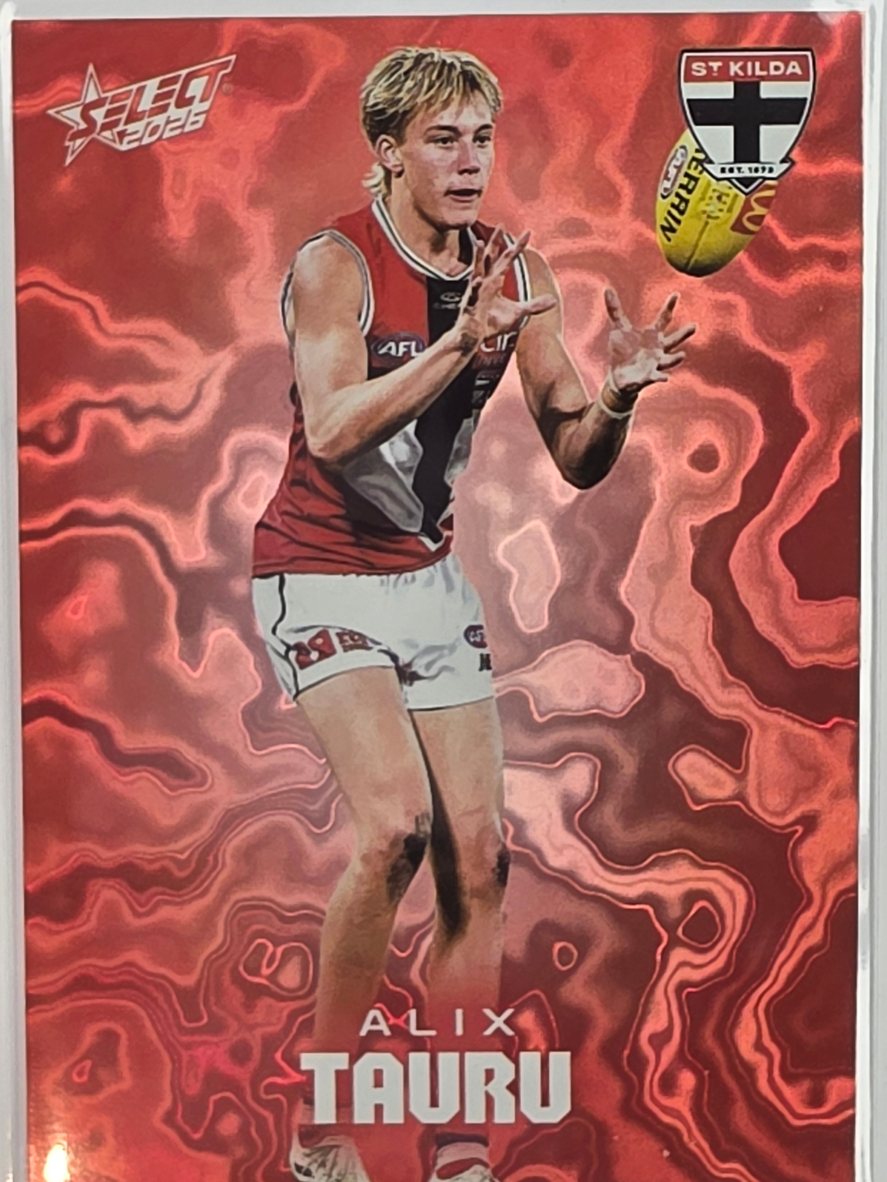 2026 AFL Footy Stars Mercury Team Colours MY178 #025/425 Alix Tauru - St Kilda Saints