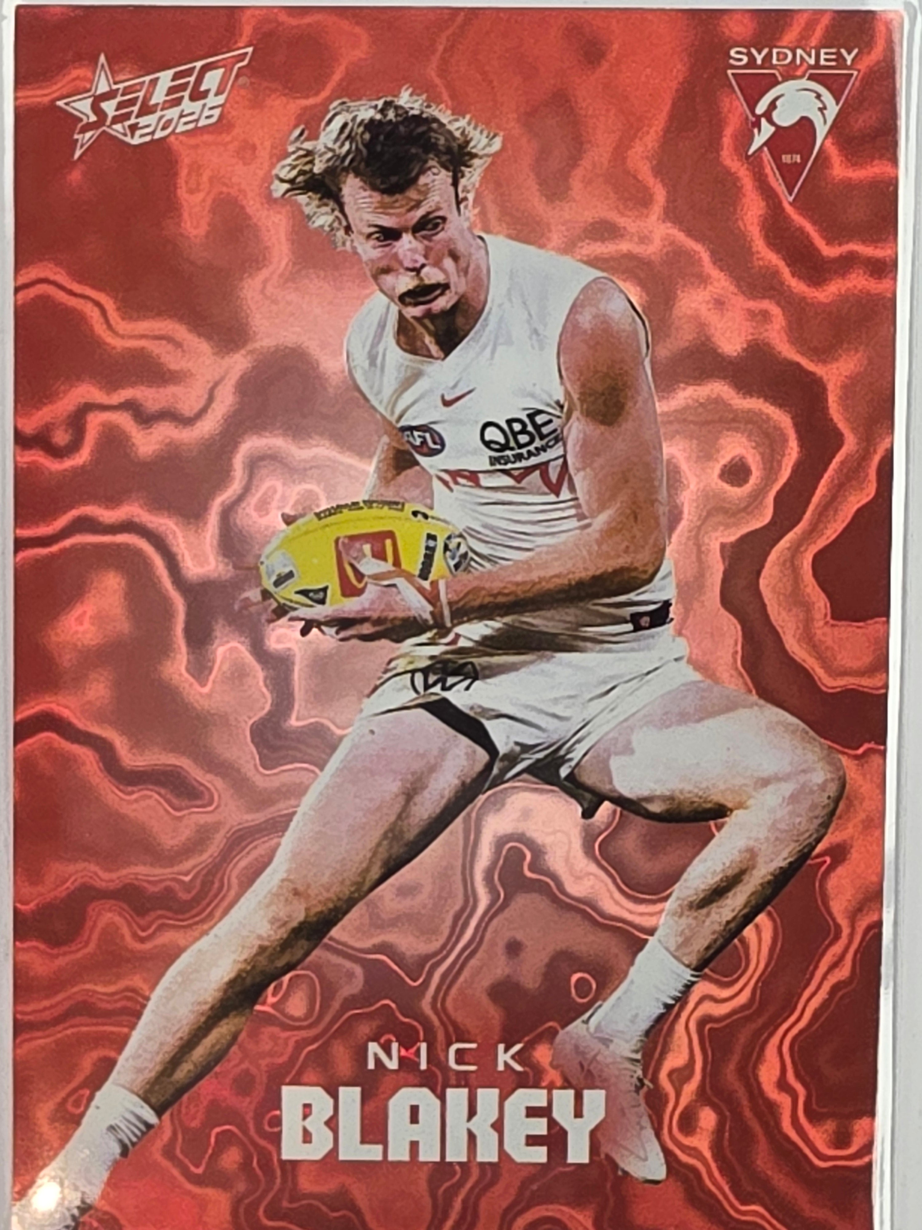2026 AFL Footy Stars Mercury Team Colours MY182 #172/425 Nick Blakey - Sydney Swans