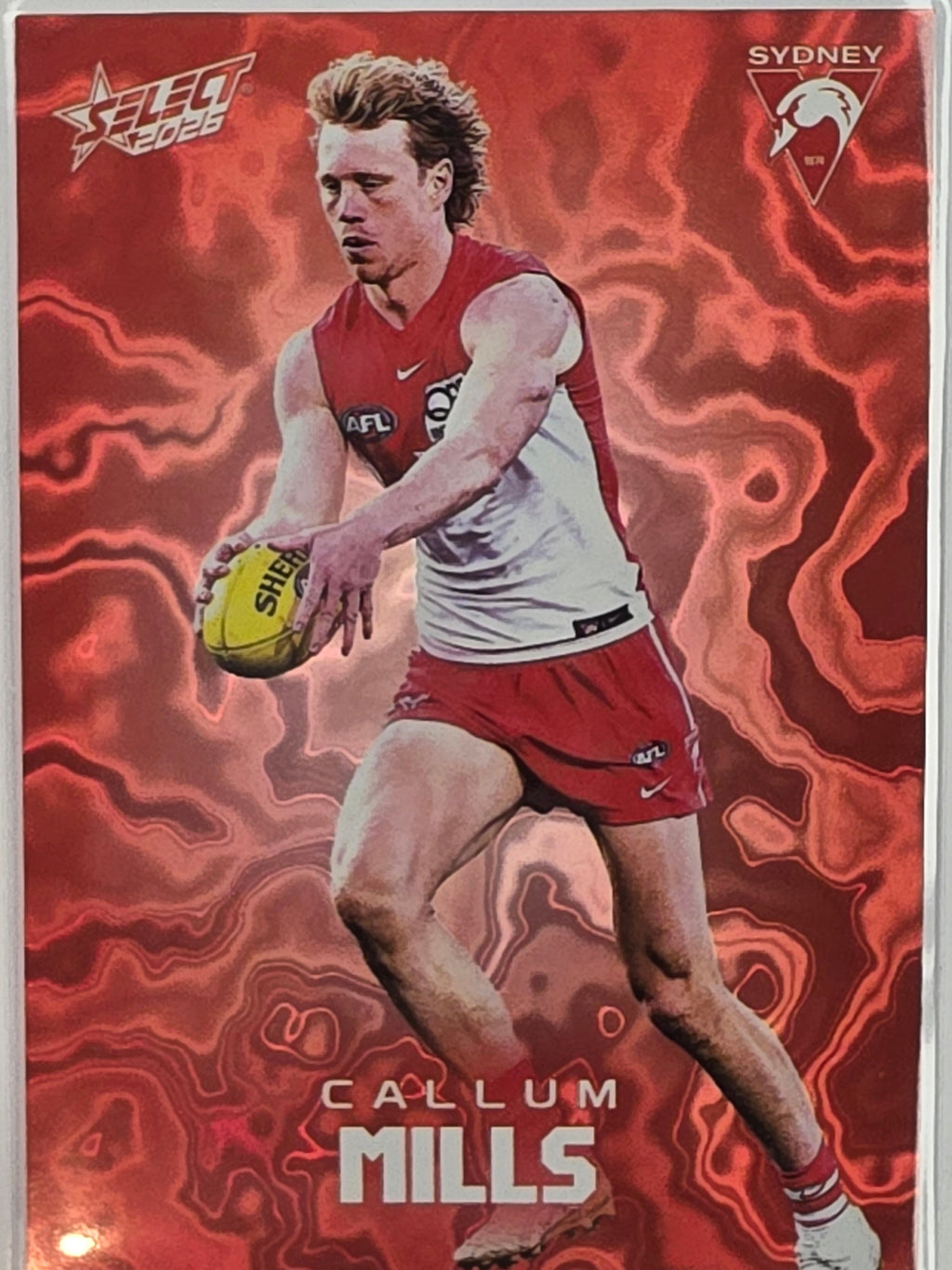2026 AFL Footy Stars Mercury Team Colours MY189 #233/425 Callum Mills - Sydney Swans