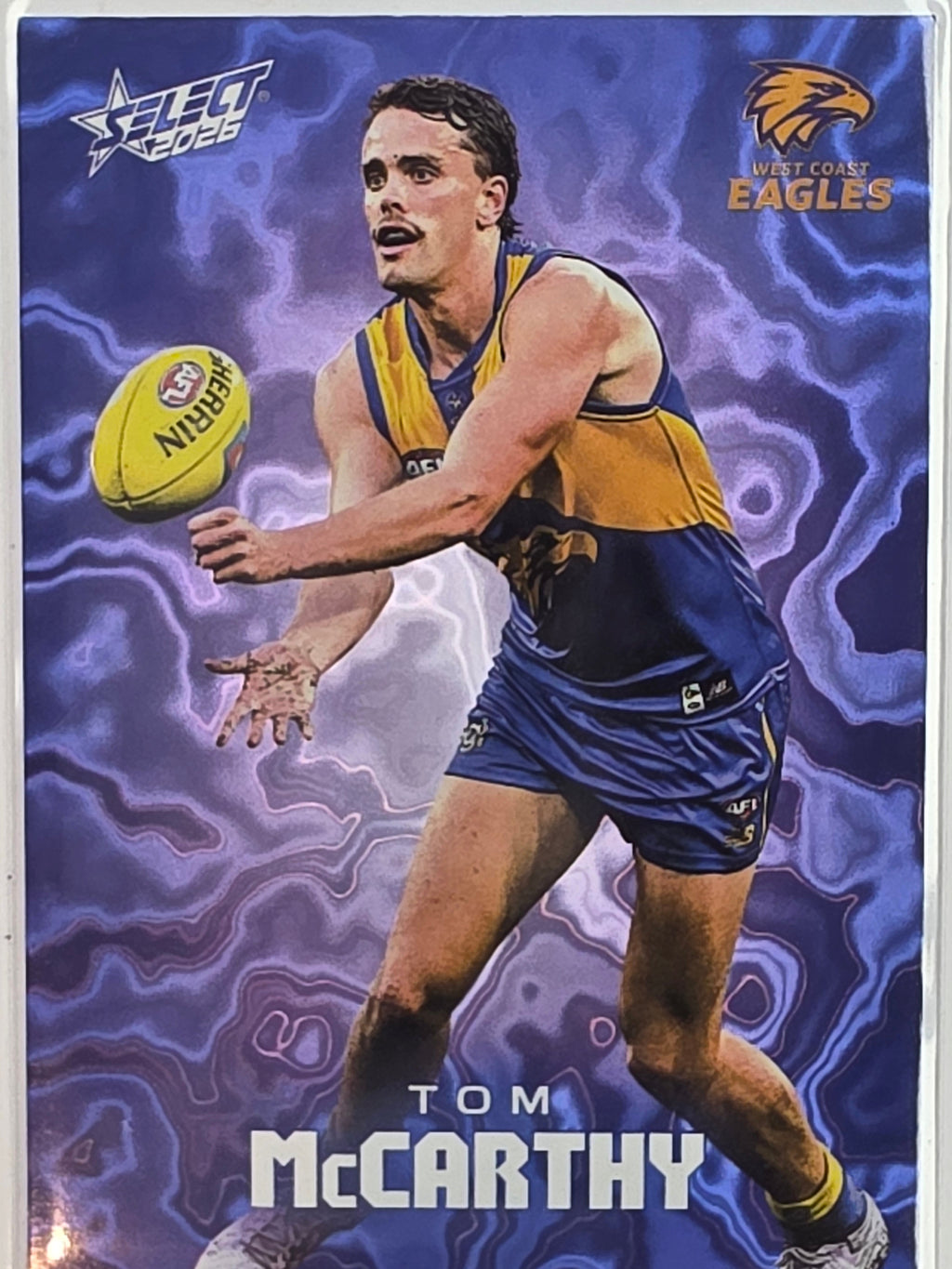 2026 AFL Footy Stars Mercury Team Colours MY201 #425/425 Tom McCarthy - West Coast Eagles