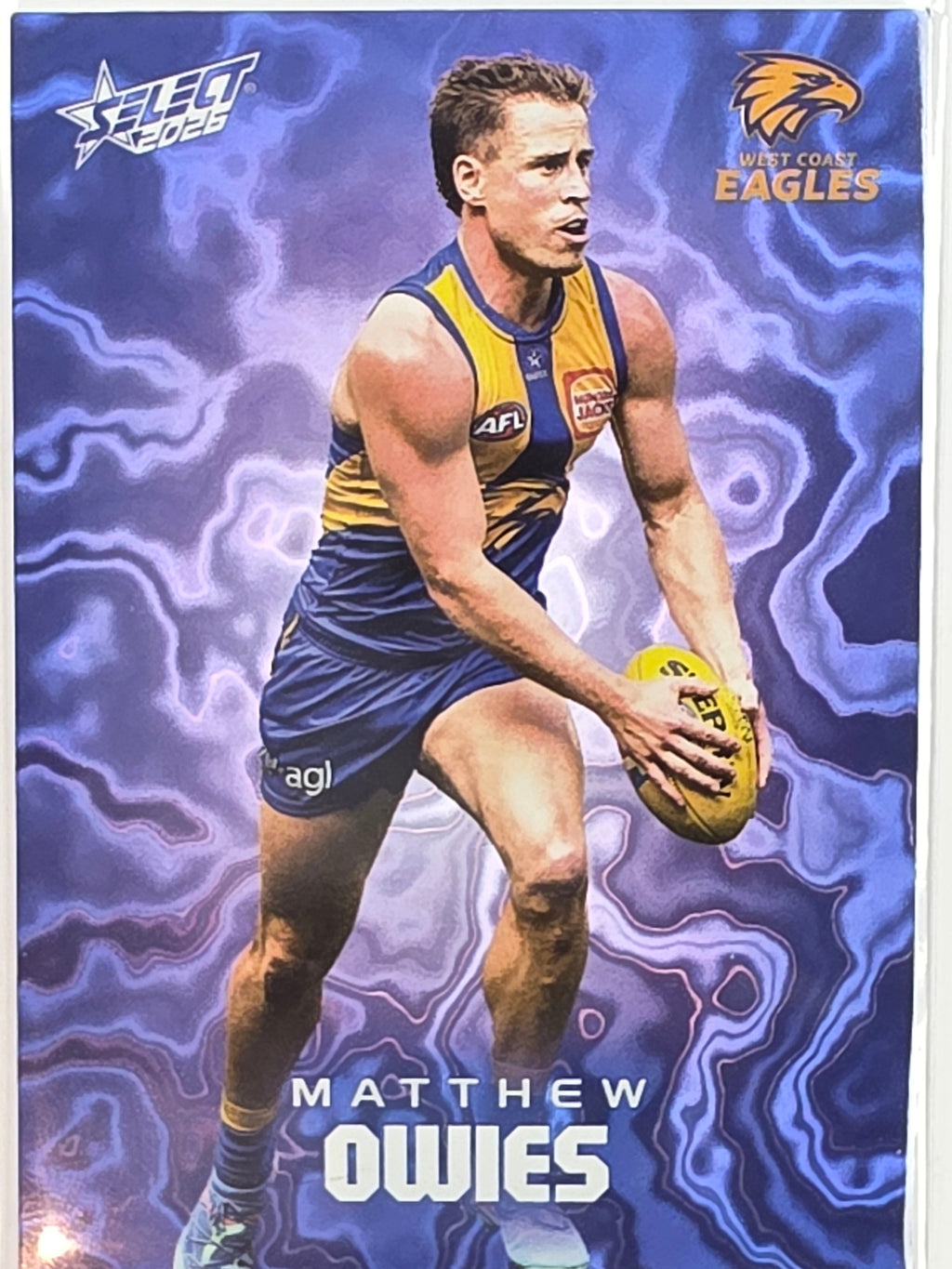 2026 AFL Footy Stars Mercury Team Colours MY202 #224/425 Matthew Owies - West Coast Eagles