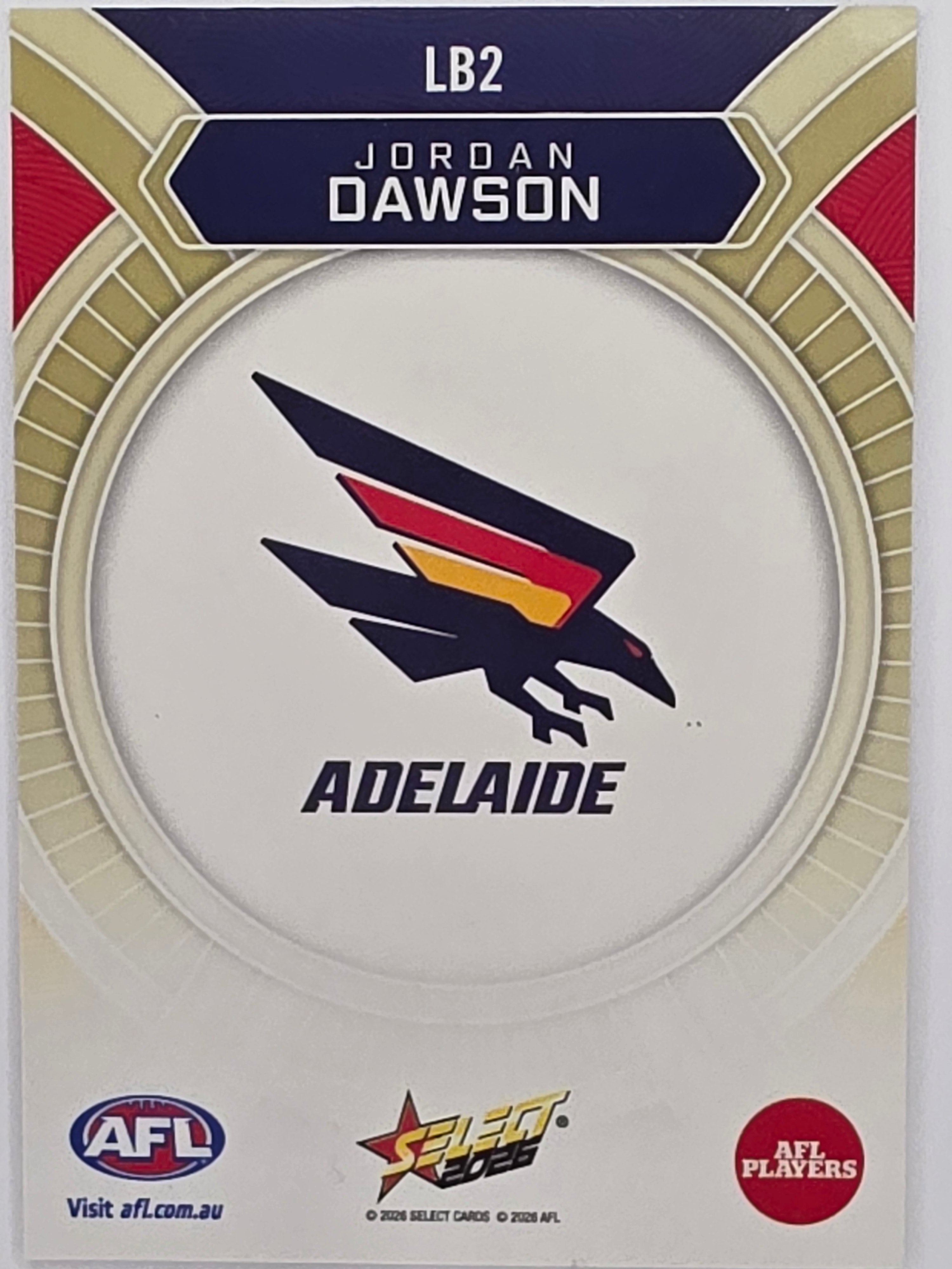 2026 AFL Footy Stars Luminous LB2 Jordan Dawson - Adelaide Crows