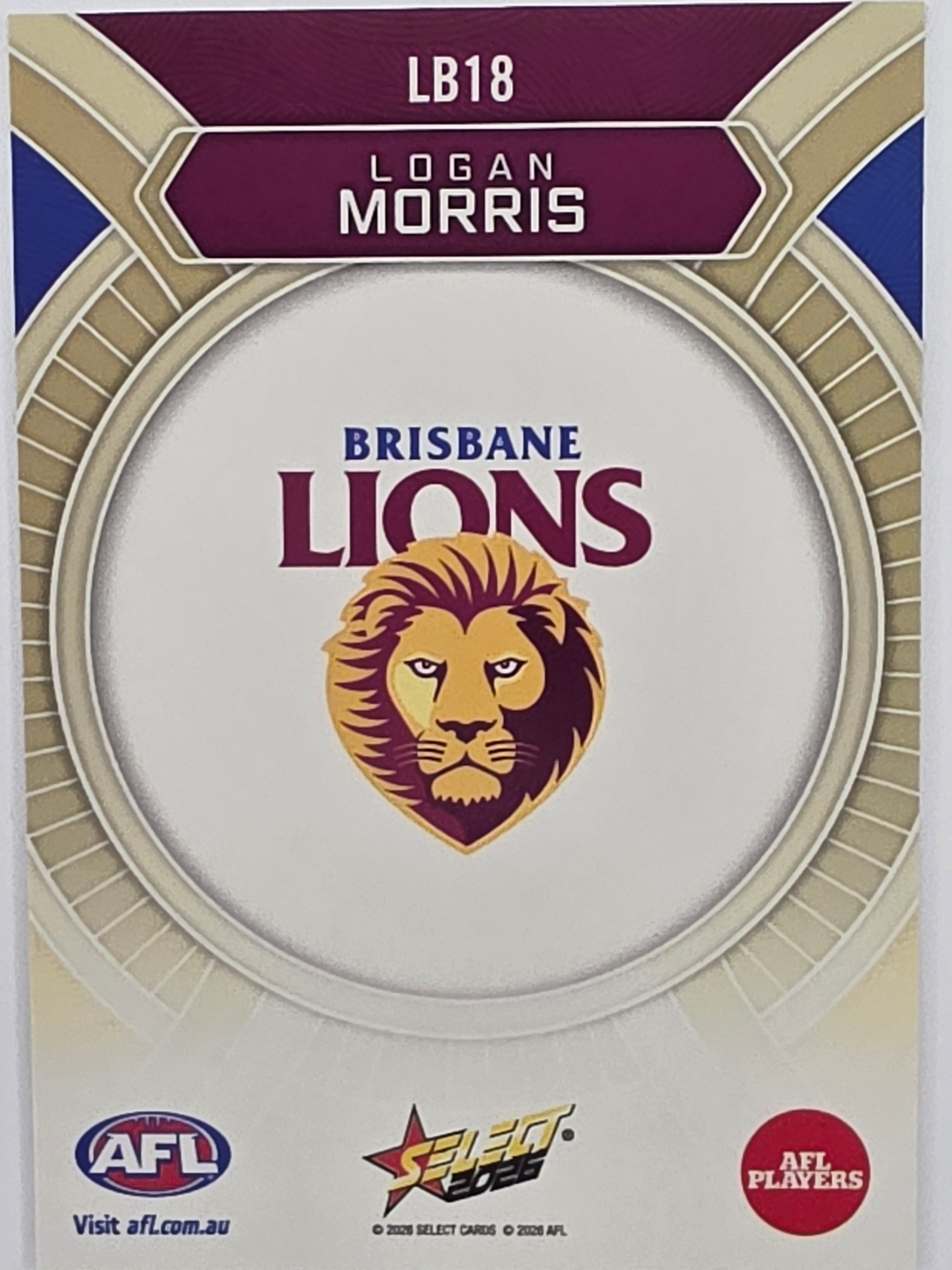 2026 AFL Footy Stars Luminous LB18 Logan Morris - Brisbane Lions