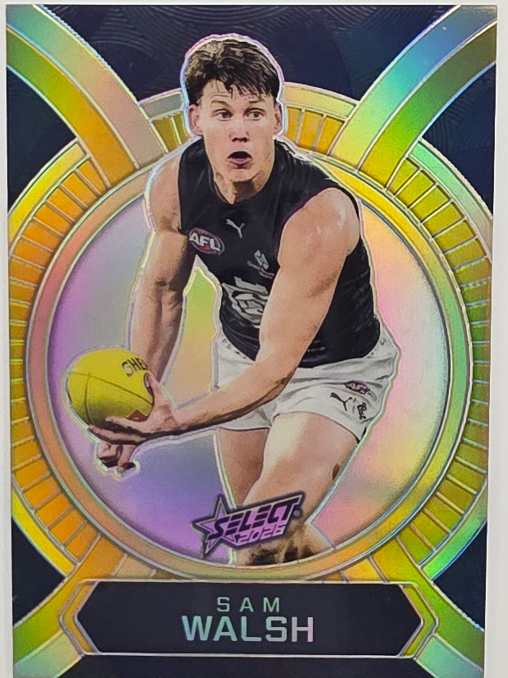 2026 AFL Footy Stars Luminous LB28 Sam Walsh - Carlton Blues
