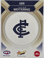 2026 AFL Footy Stars Luminous LB29 Jacob Weitering - Carlton Blues