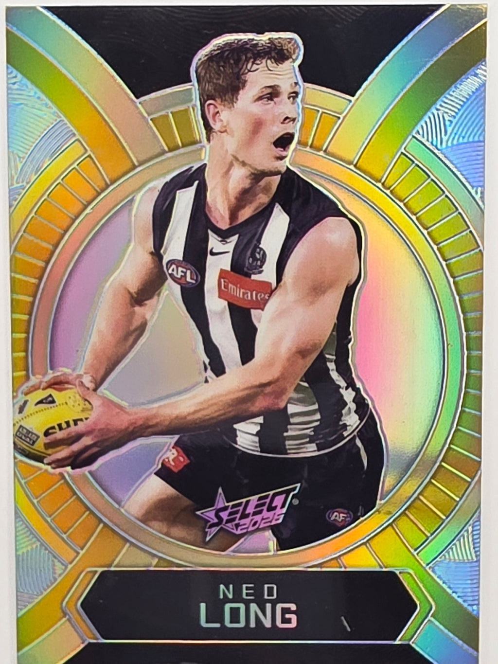 2026 AFL Footy Stars Luminous LB35 Ned Long - Collingwood Magpies