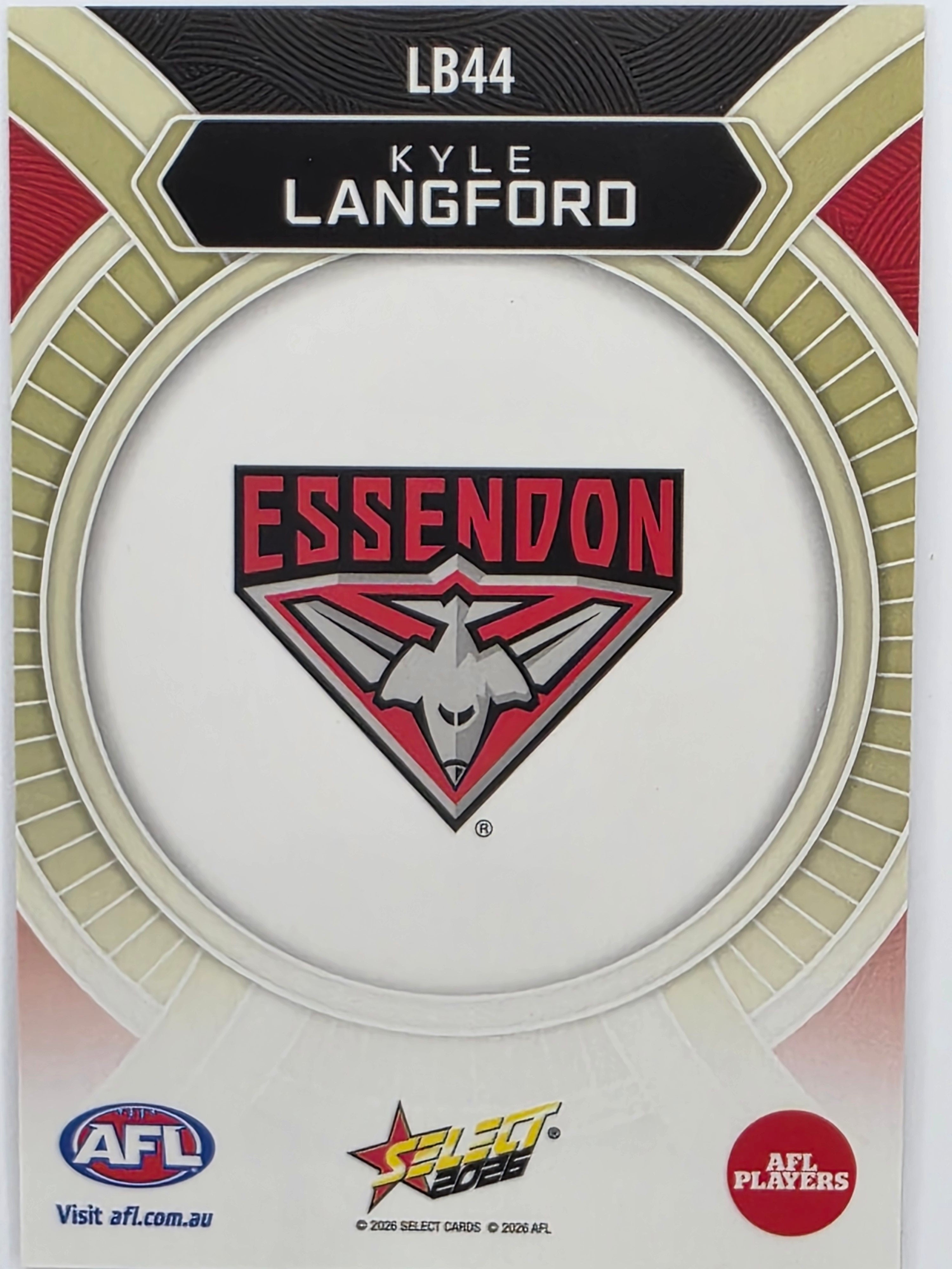 2026 AFL Footy Stars Luminous LB44 Kyle Langford - Essendon Bombers