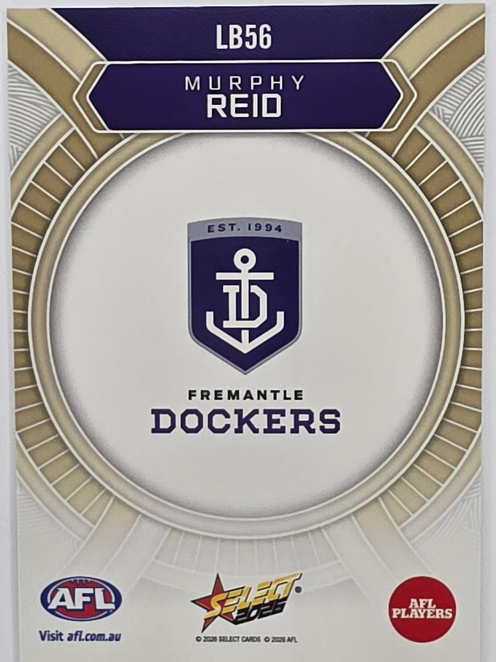 2026 AFL Footy Stars Luminous LB56 Murphy Reid - Fremantle Dockers