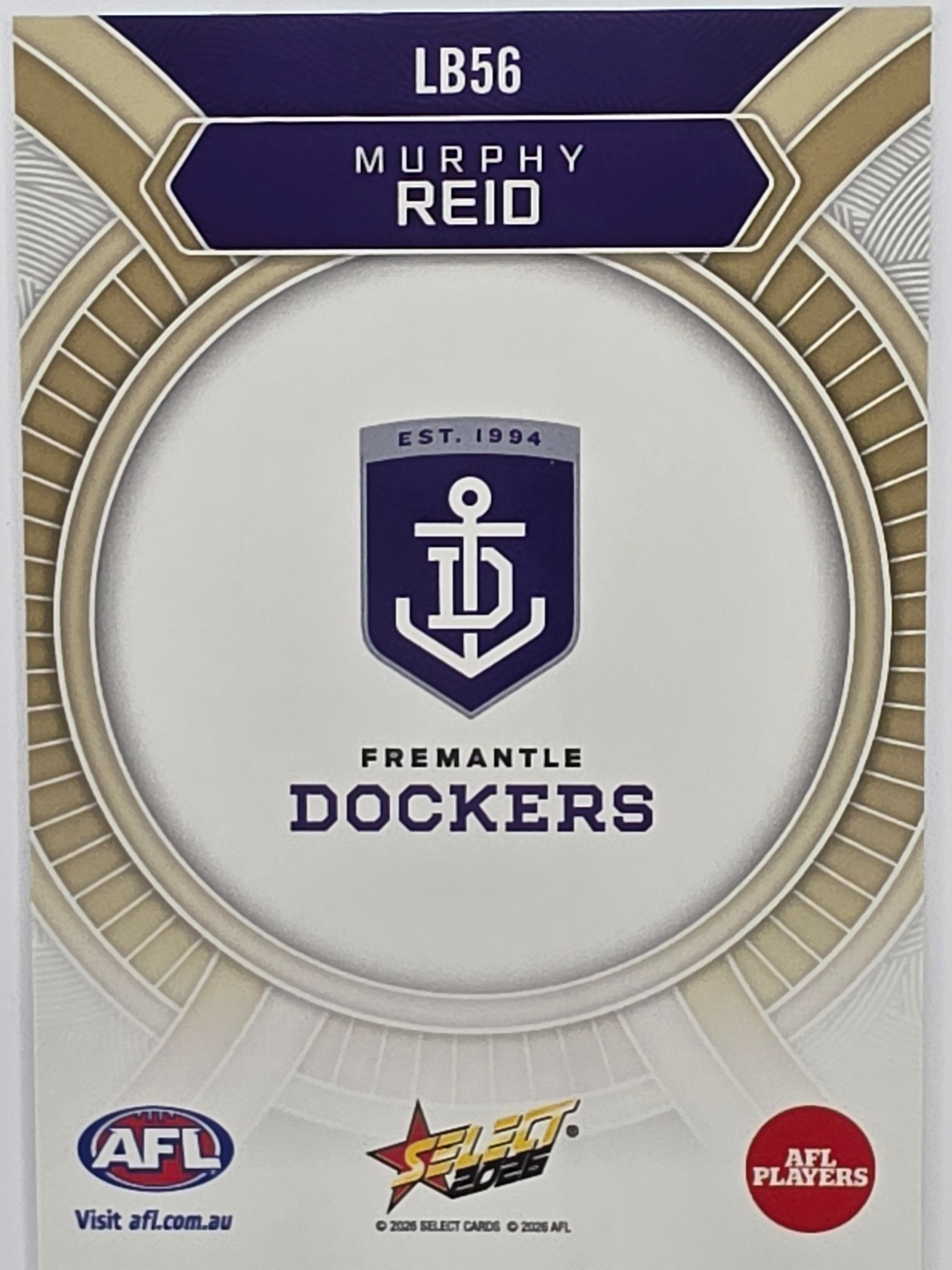 2026 AFL Footy Stars Luminous LB56 Murphy Reid - Fremantle Dockers