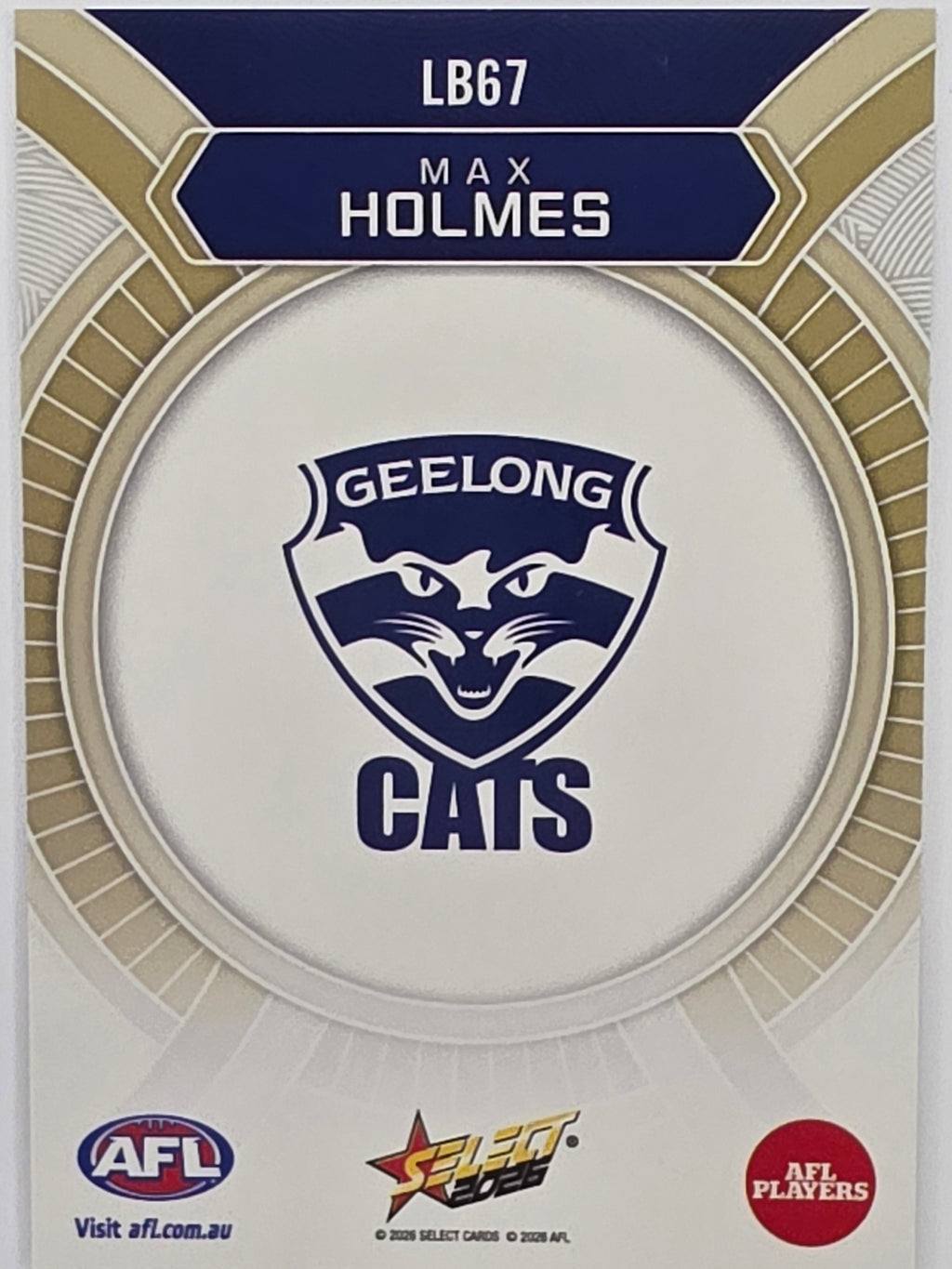 2026 AFL Footy Stars Luminous LB67 Max Holmes - Geelong Cats