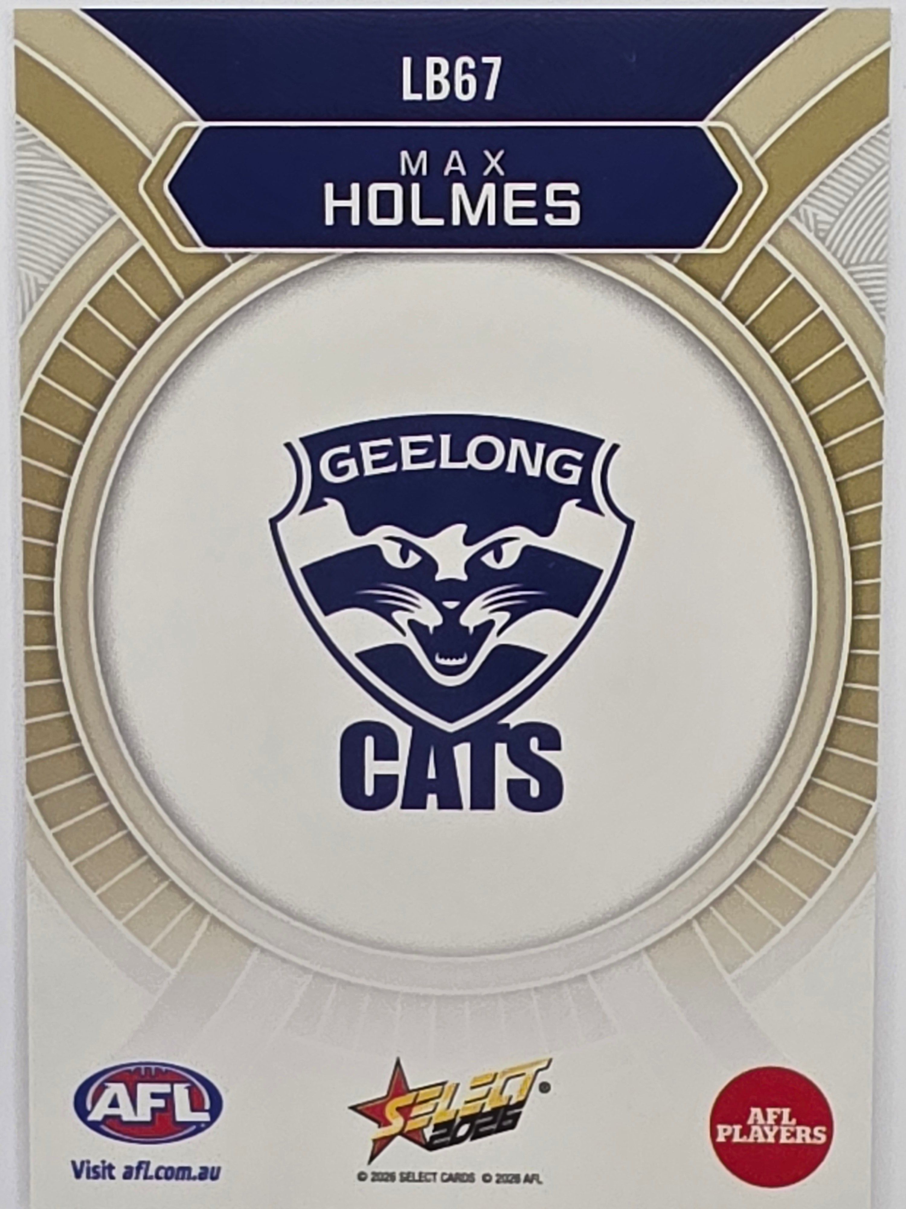 2026 AFL Footy Stars Luminous LB67 Max Holmes - Geelong Cats