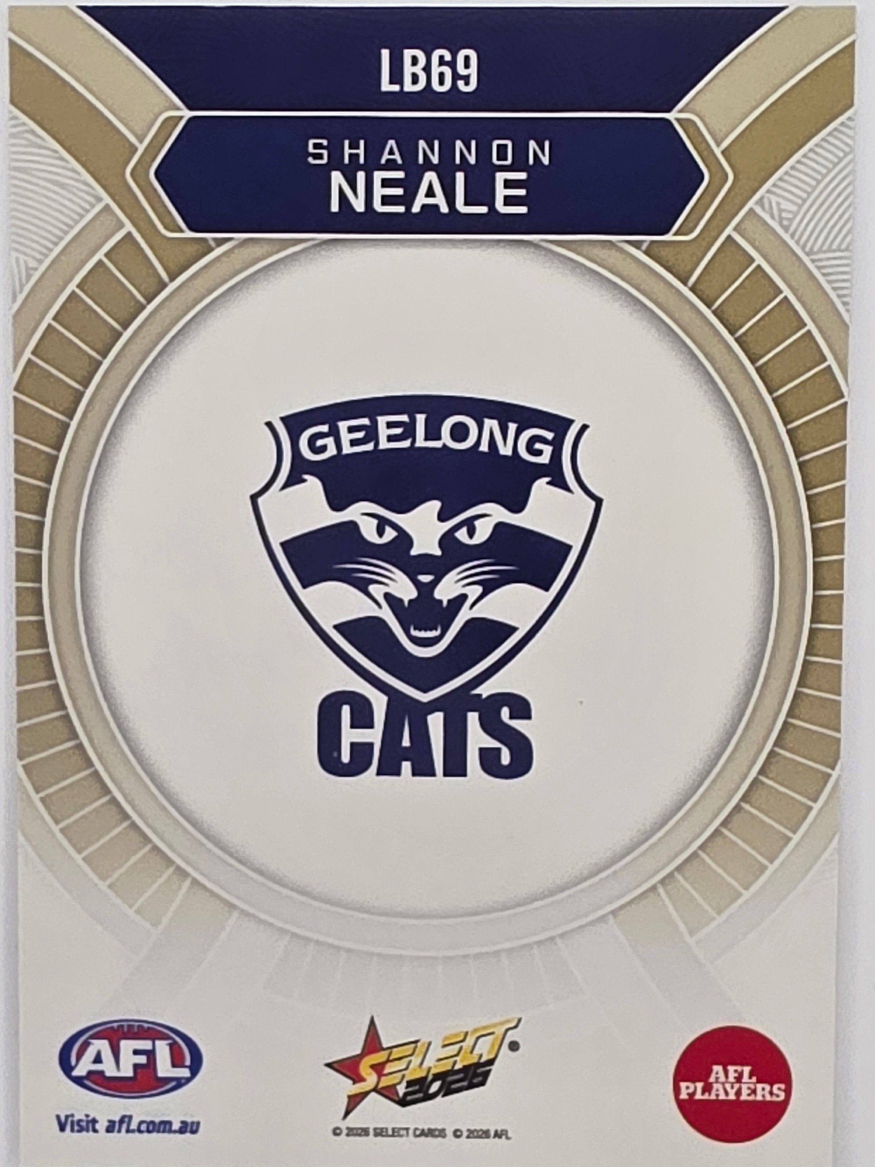 2026 AFL Footy Stars Luminous LB69 Shannon Neale - Geelong Cats