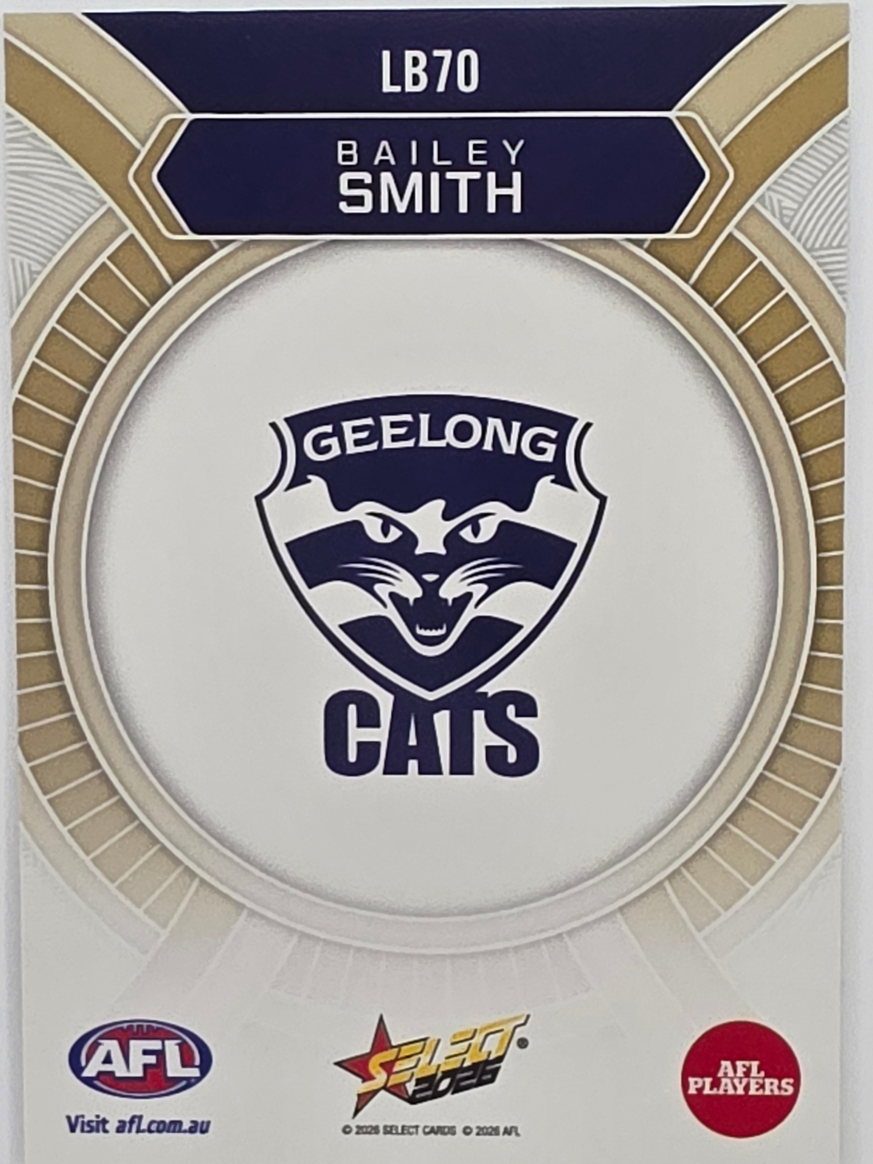 2026 AFL Footy Stars Luminous LB70 Bailey Smith - Geelong Cats