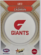 2026 AFL Footy Stars Luminous LB72 Aaron Cadman - GWS Giants