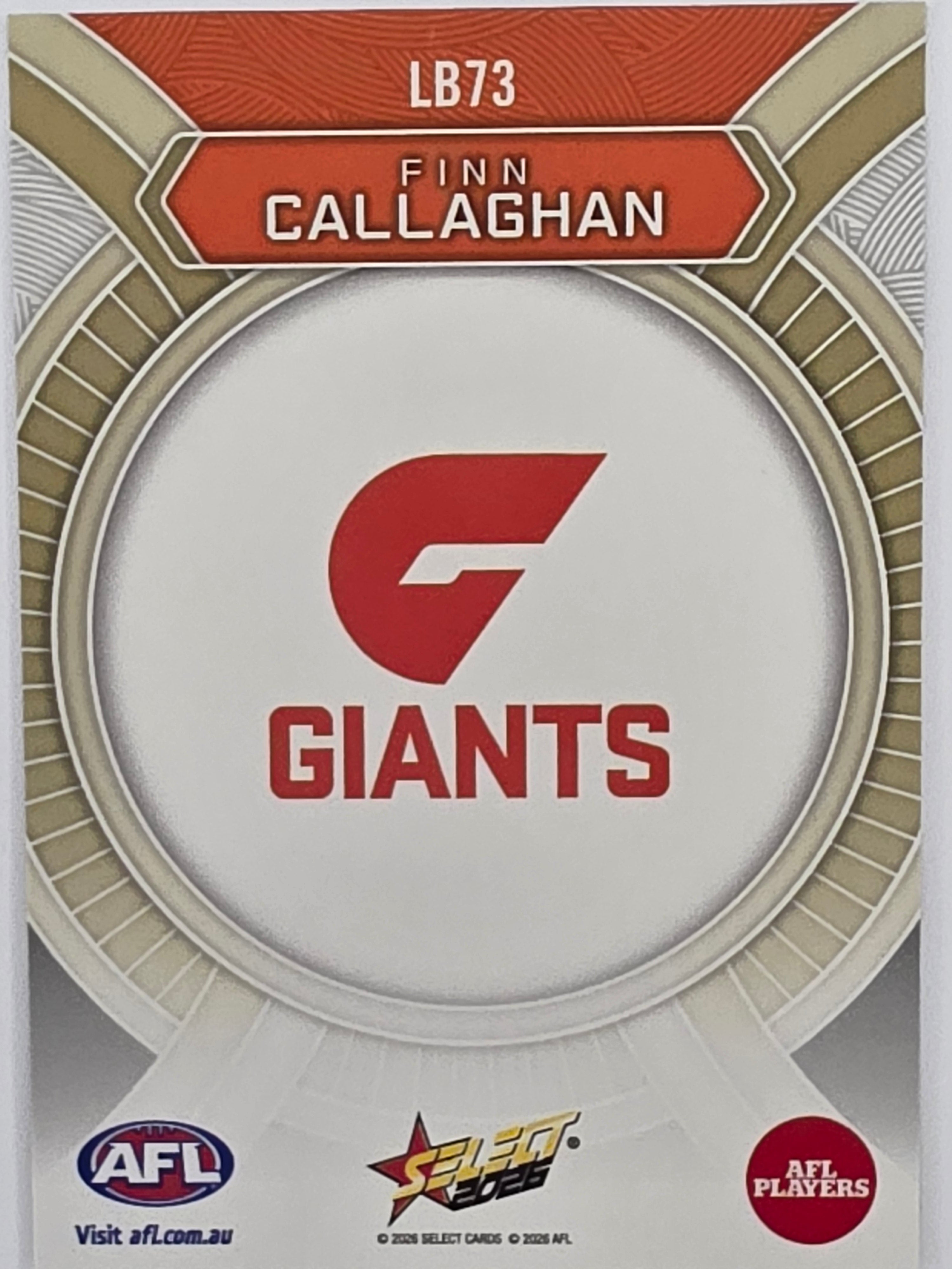 2026 AFL Footy Stars Luminous LB73 Finn Callaghan - GWS Giants