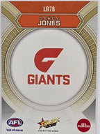 2026 AFL Footy Stars Luminous LB78 Darcy Jones - GWS Giants