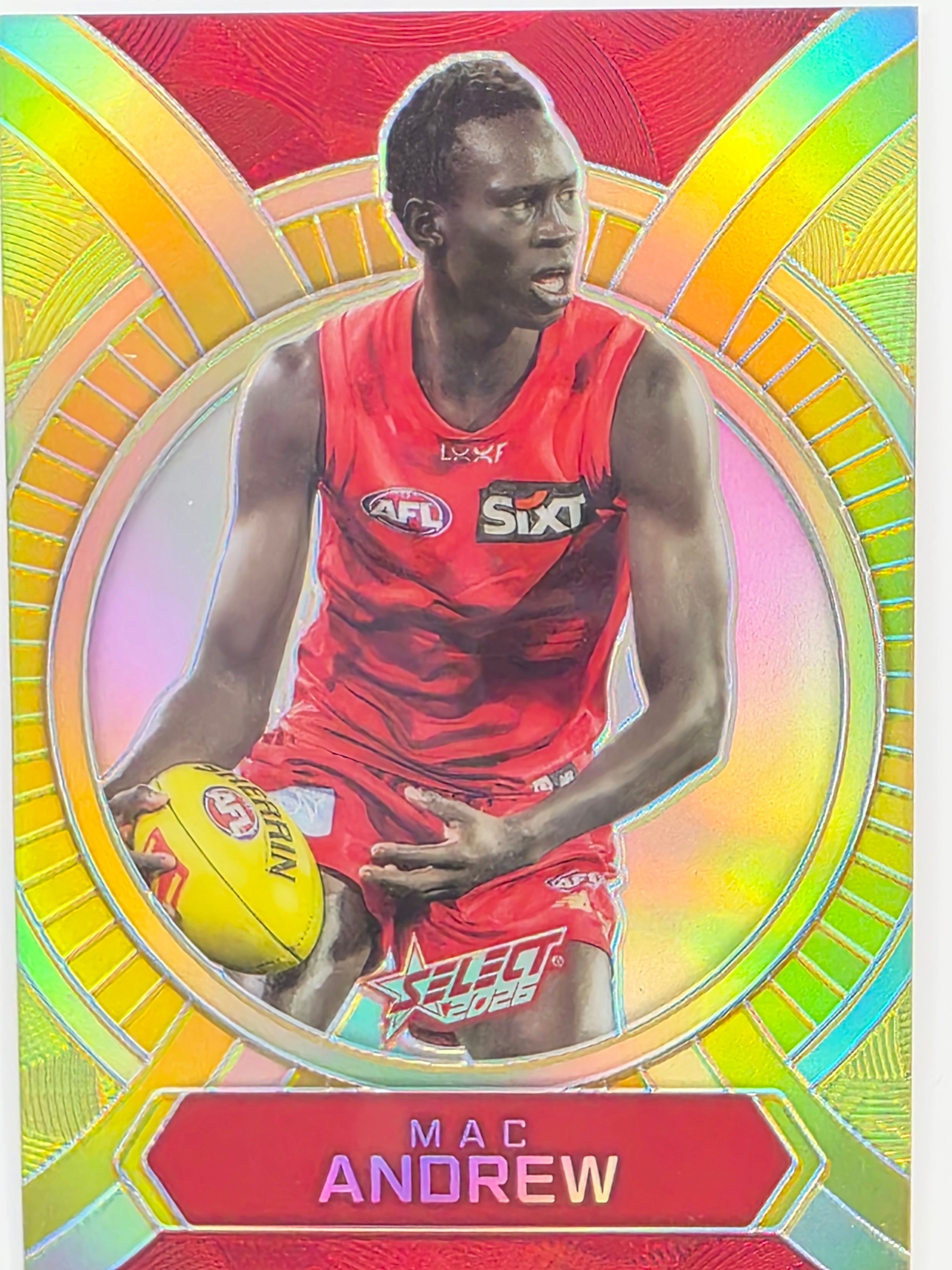 2026 AFL Footy Stars Luminous LB82 Mac Andrew - Gold Coast Suns