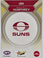 2026 AFL Footy Stars Luminous LB84 Bailey Humphrey - Gold Coast Suns