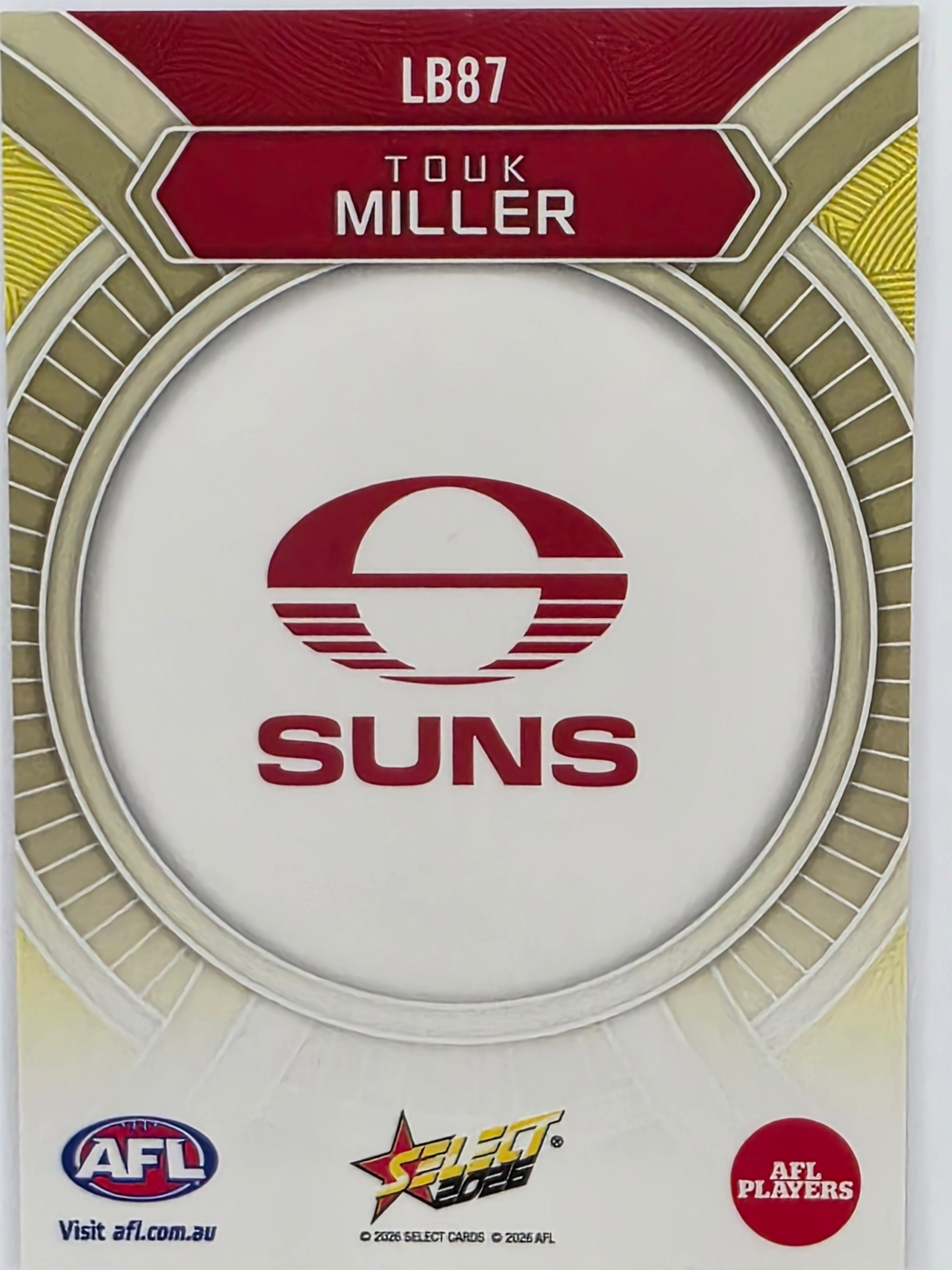 2026 AFL Footy Stars Luminous LB87 Touk Miller - Gold Coast Suns