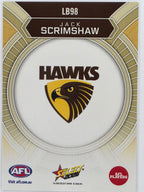 2026 AFL Footy Stars Luminous LB98 Jack Scrimshaw - Hawthorn Hawks