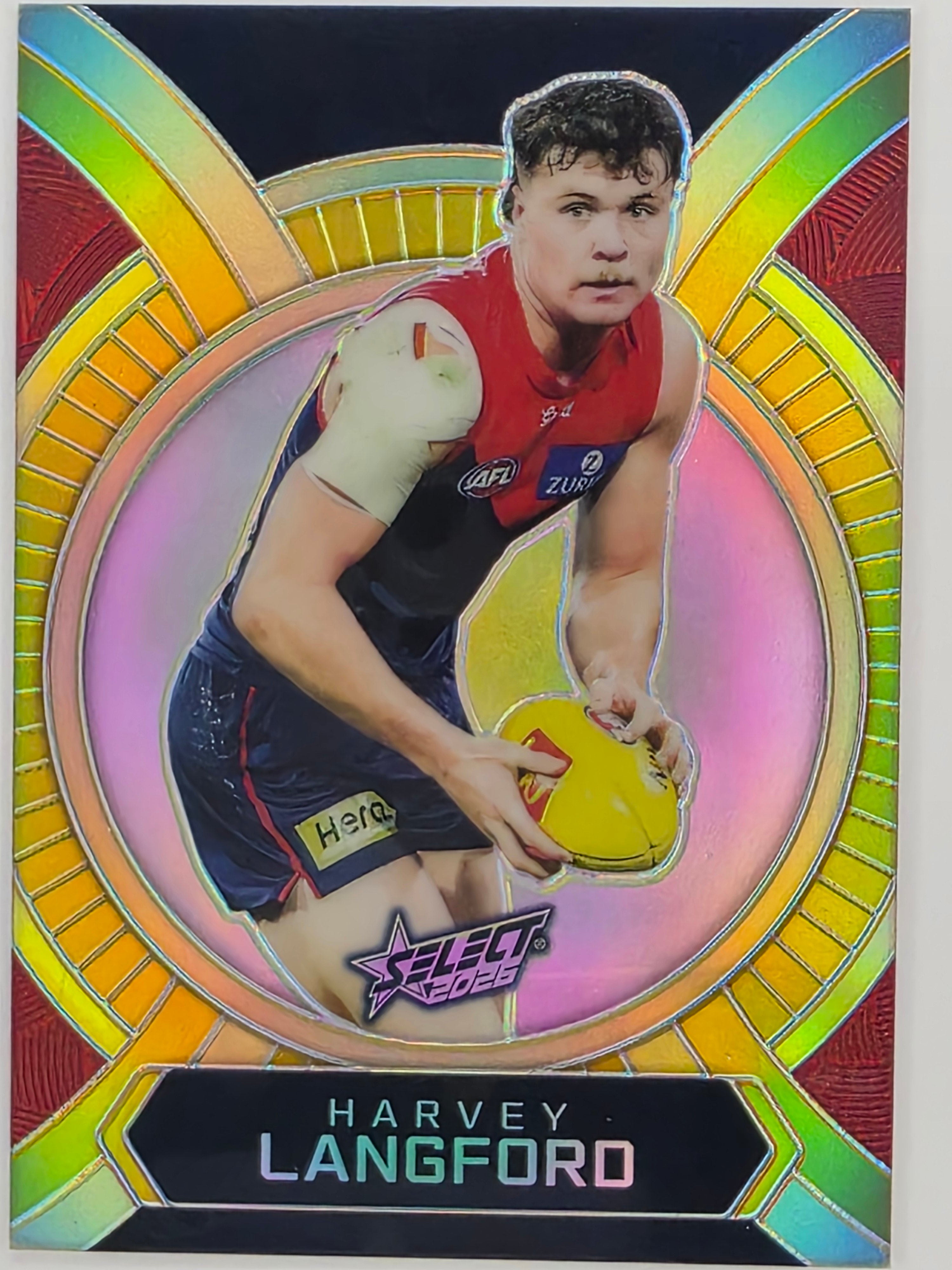 2026 AFL Footy Stars Luminous LB104 Harvey Langford - Melbourne Demons