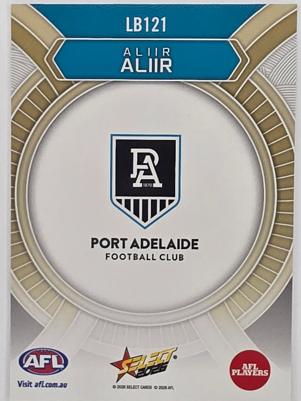 2026 AFL Footy Stars Luminous LB121 Aliir Aliir - Port Adelaide Power