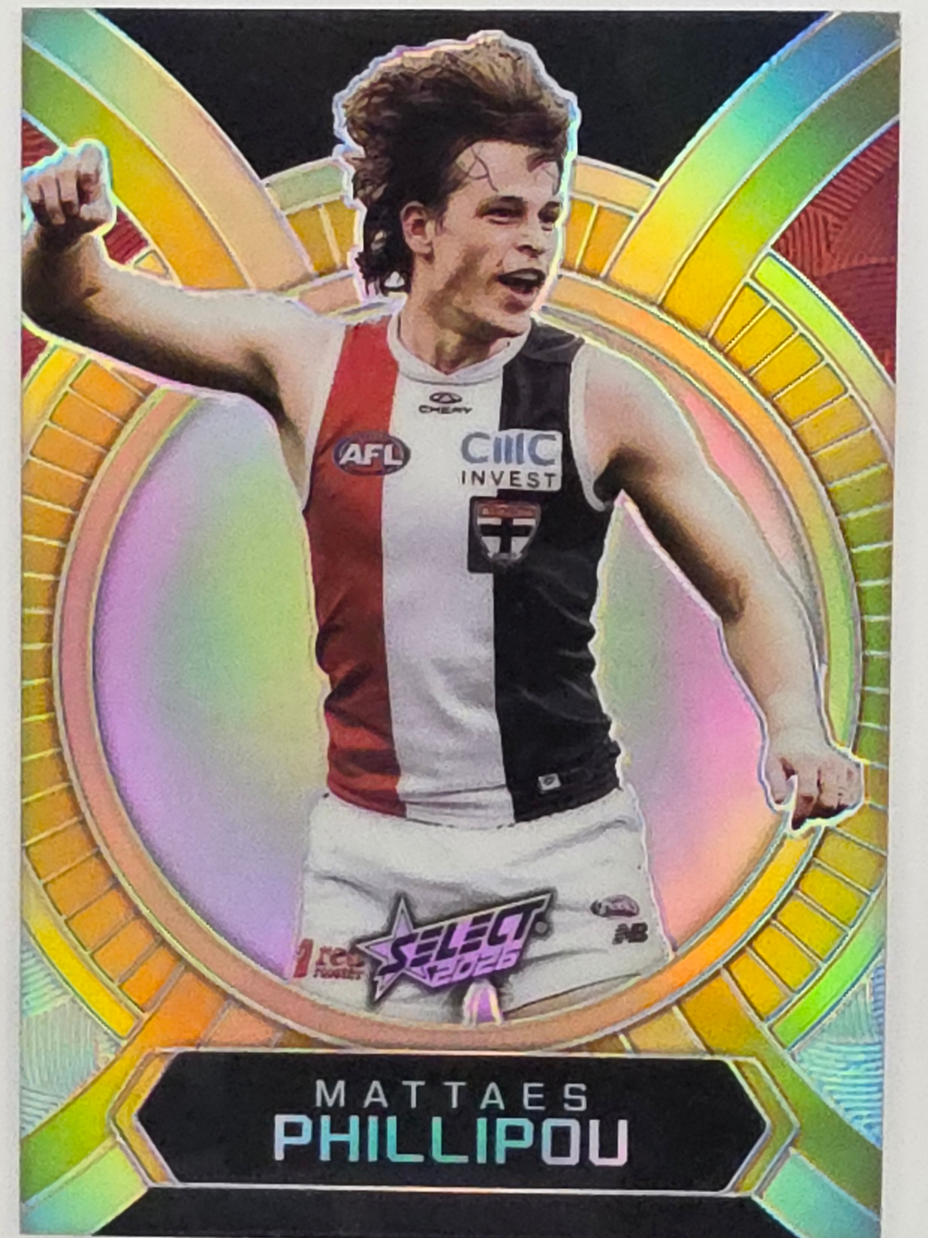 2026 AFL Footy Stars Luminous LB144 Mattaes Phillipou - St Kilda Saints