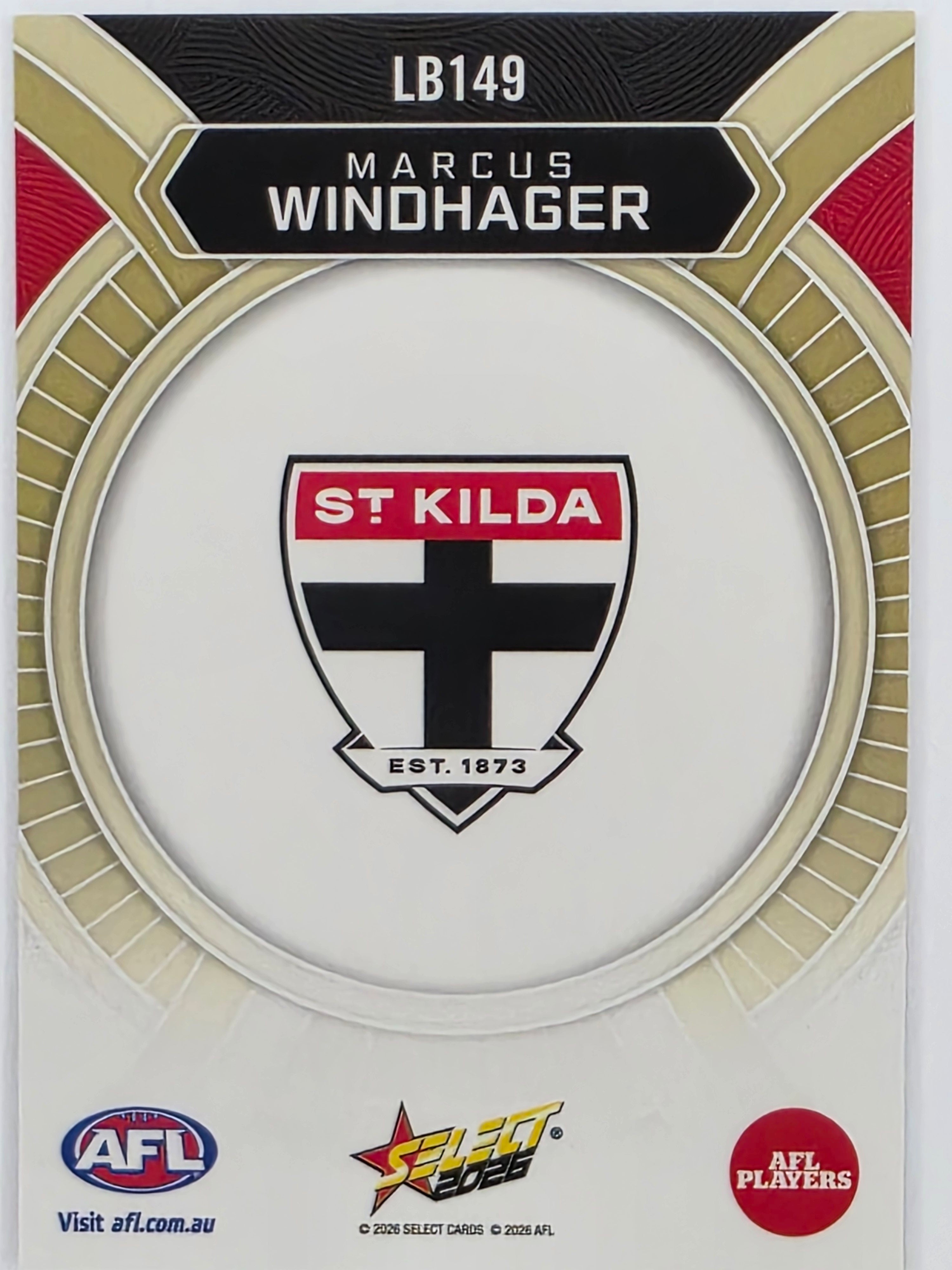 2026 AFL Footy Stars Luminous LB149 Marcus Windhager - St Kilda Saints