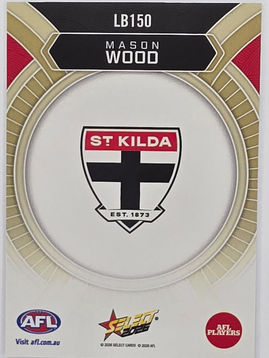 2026 AFL Footy Stars Luminous LB150 Mason Wood - St Kilda Saints
