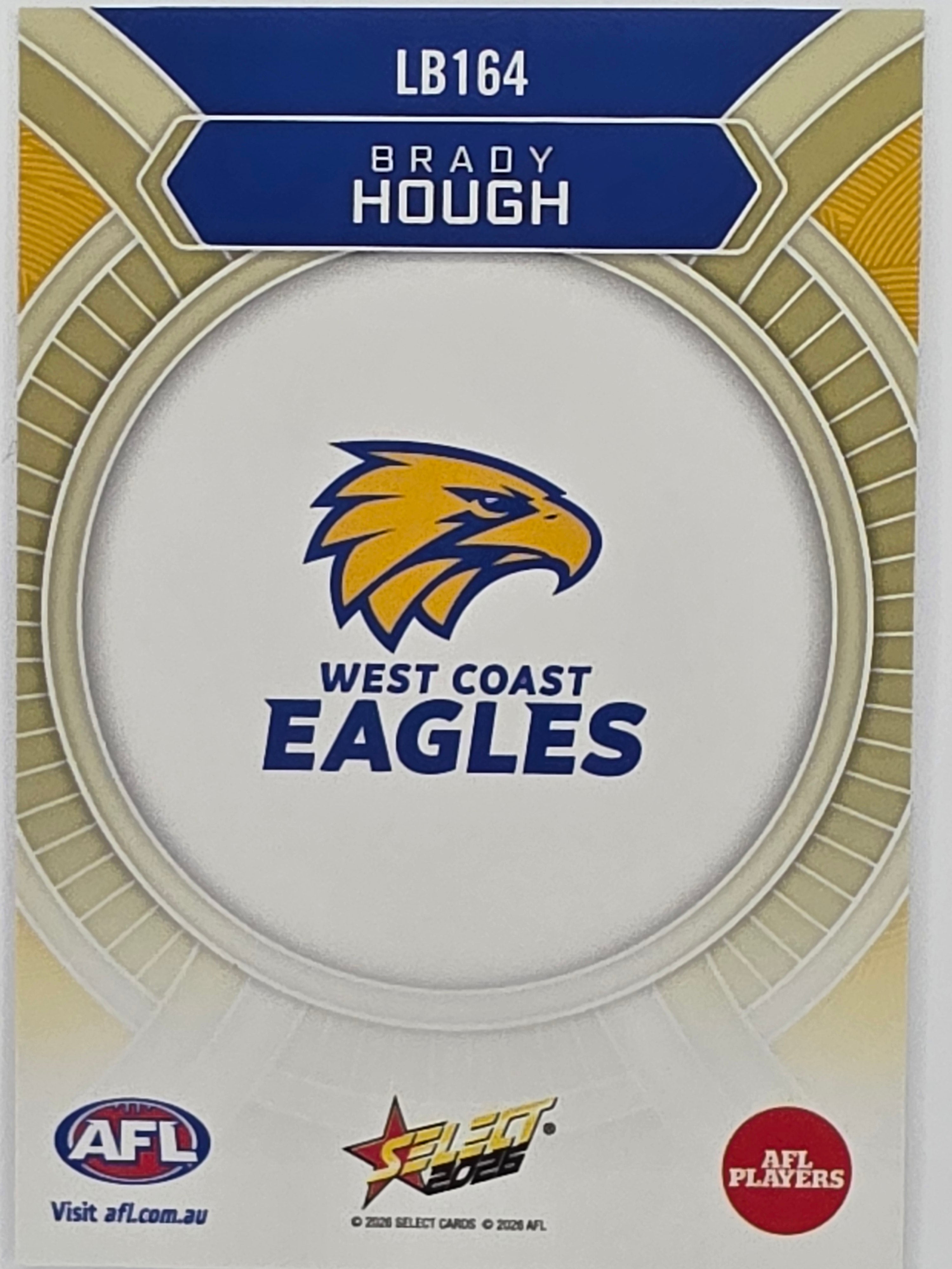 2026 AFL Footy Stars Luminous LB164 Brady Hough - West Coast Eagles