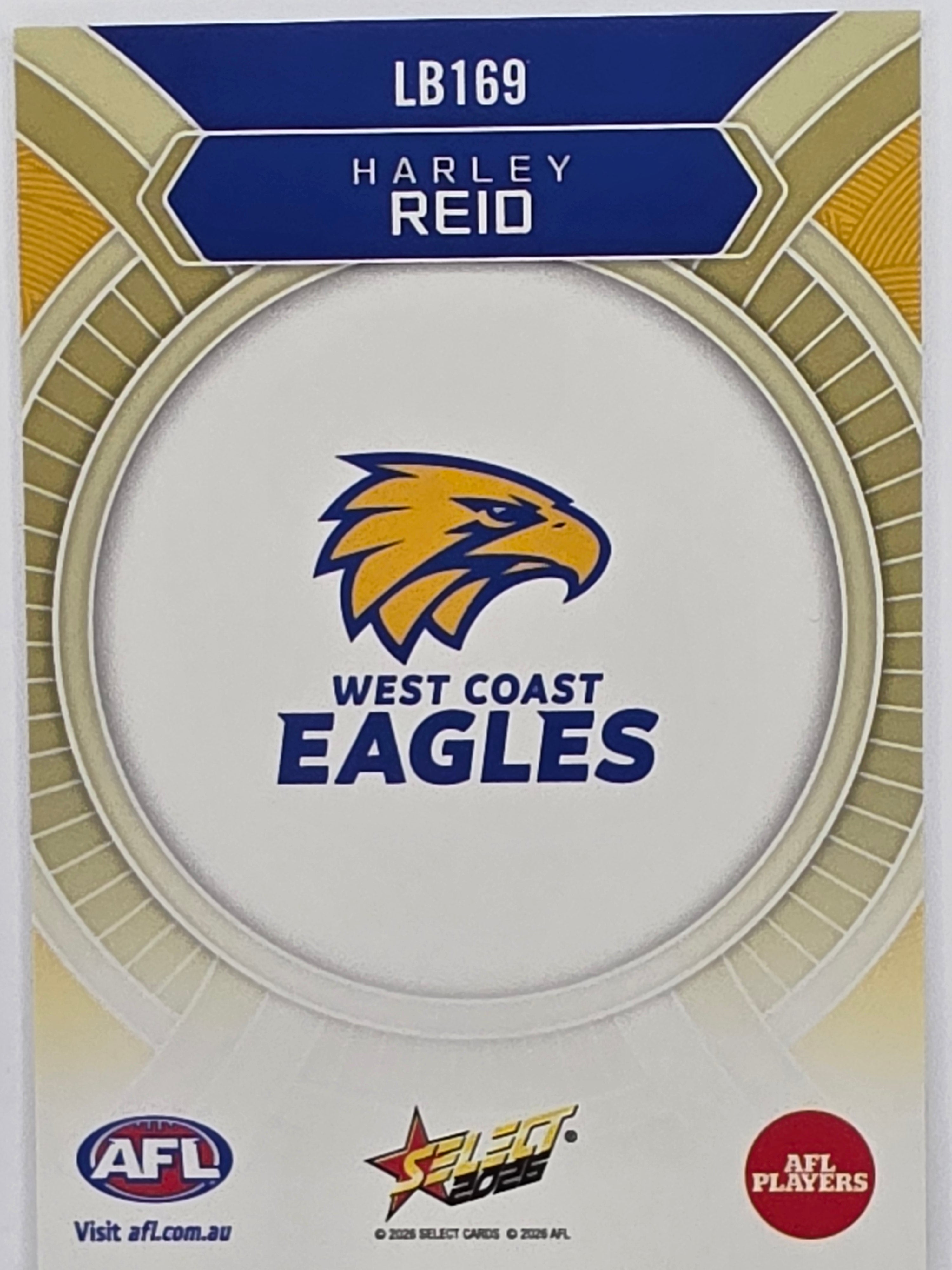 2026 AFL Footy Stars Luminous LB169 Harley Reid - West Coast Eagles