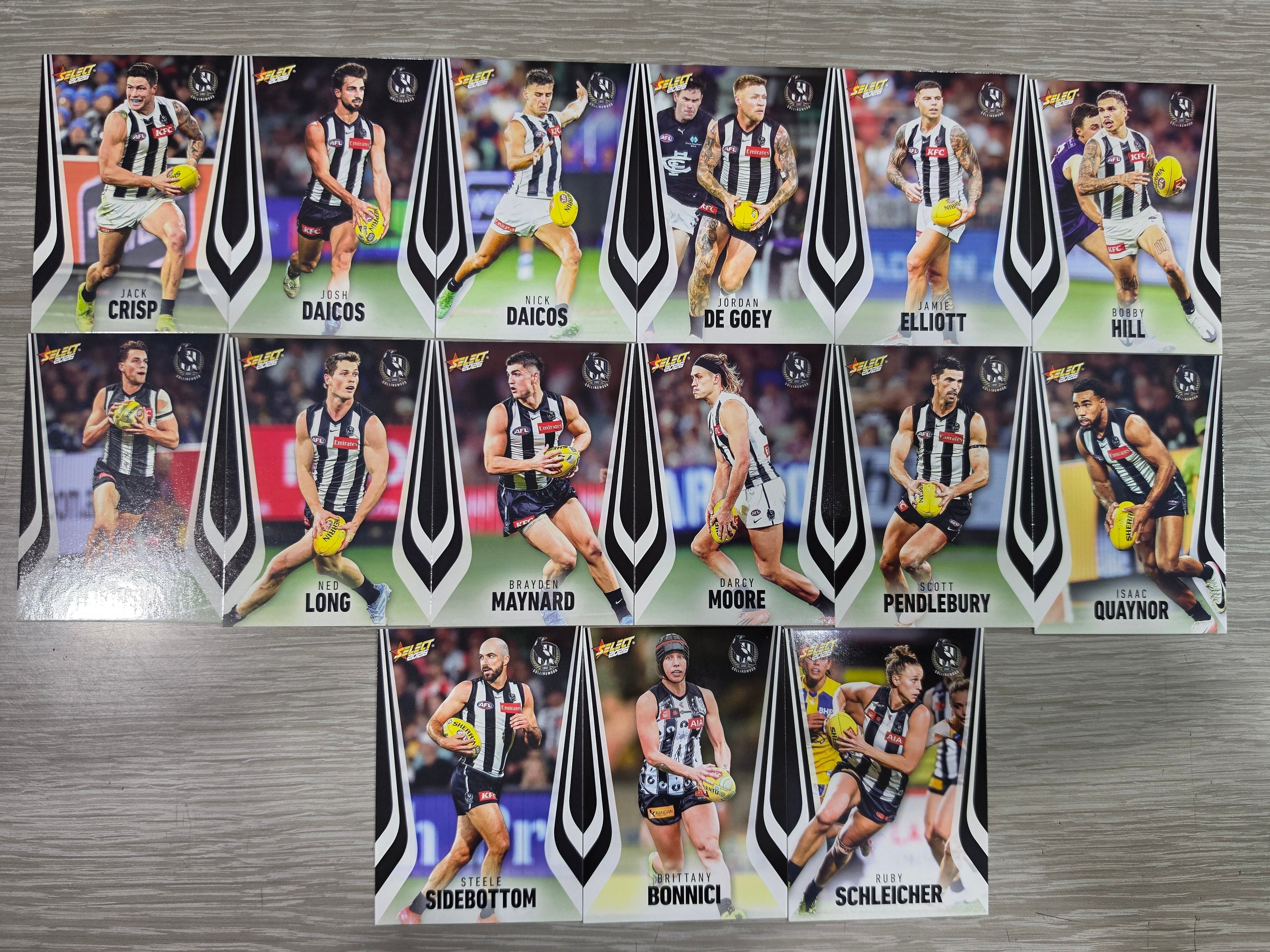 2026 AFL Footy Stars Base Team Set - Collingwood Magpies