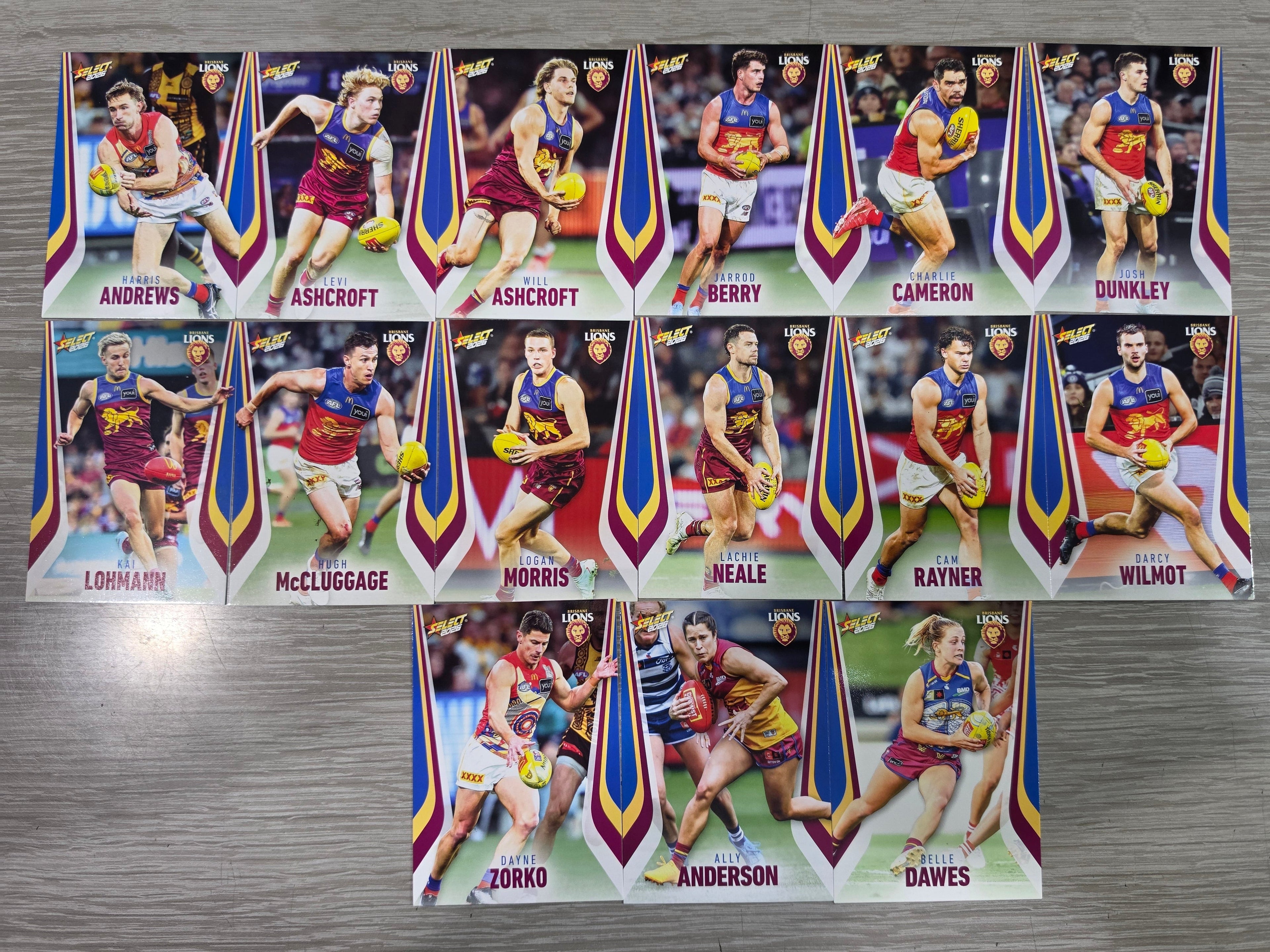 2026 AFL Footy Stars Base Team Set - Brisbane Lions