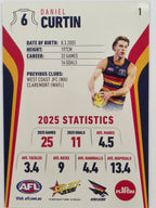 2026 AFL Footy Stars Base Card #001 Daniel Curtin - Adelaide Crows