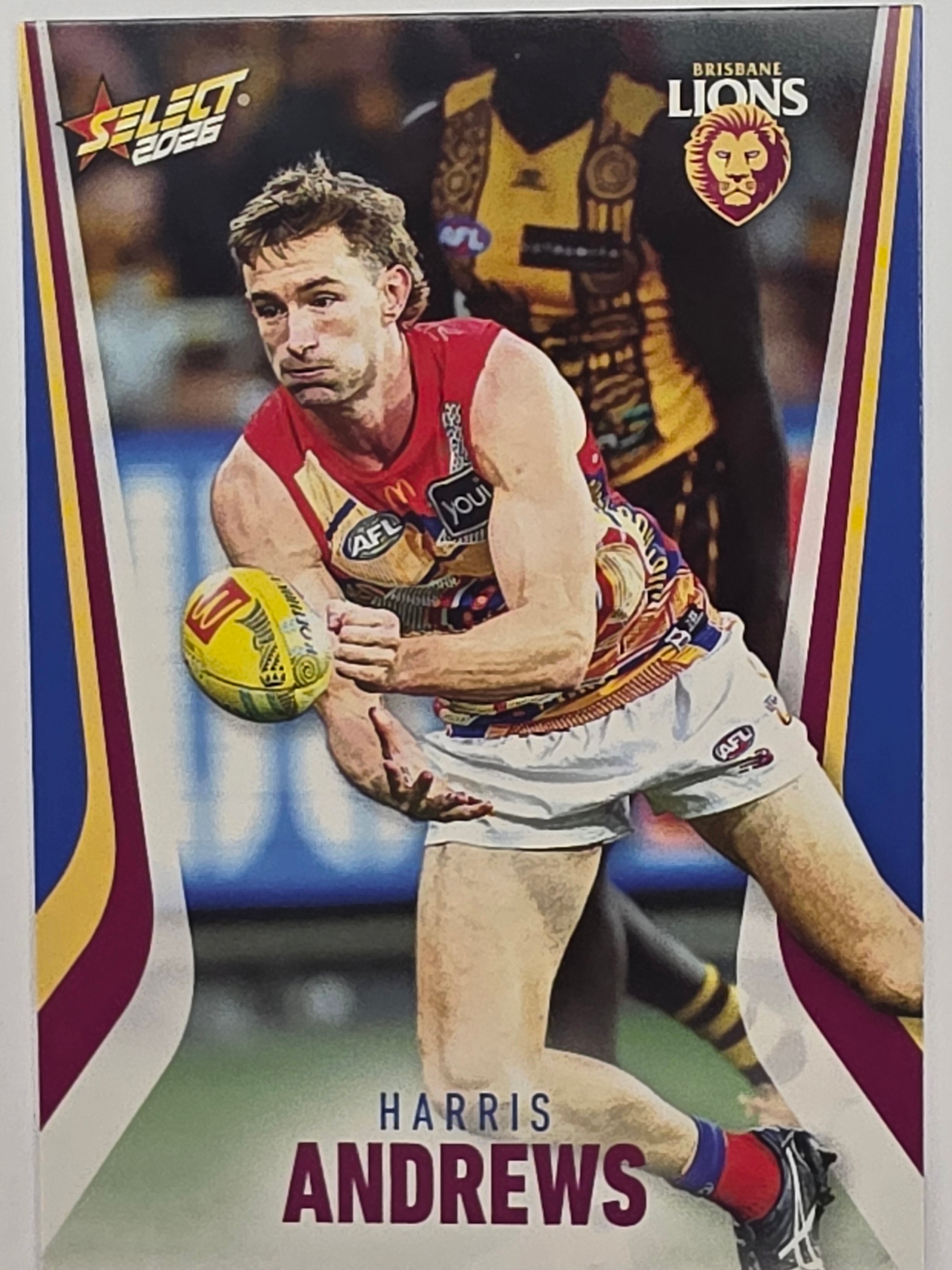2026 AFL Footy Stars Base Card #014 Harris Andrews - Brisbane Lions
