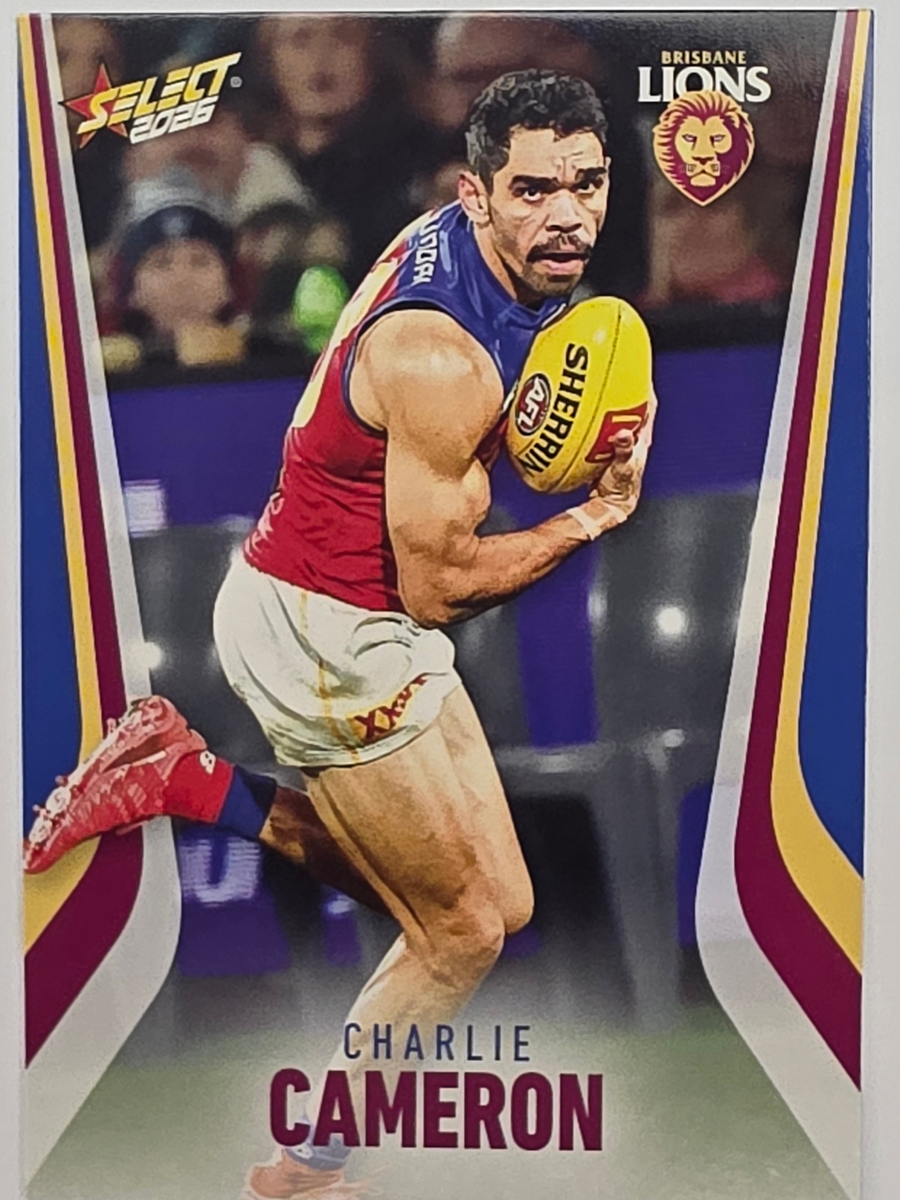 2026 AFL Footy Stars Base Card #018 Charlie Cameron - Brisbane Lions
