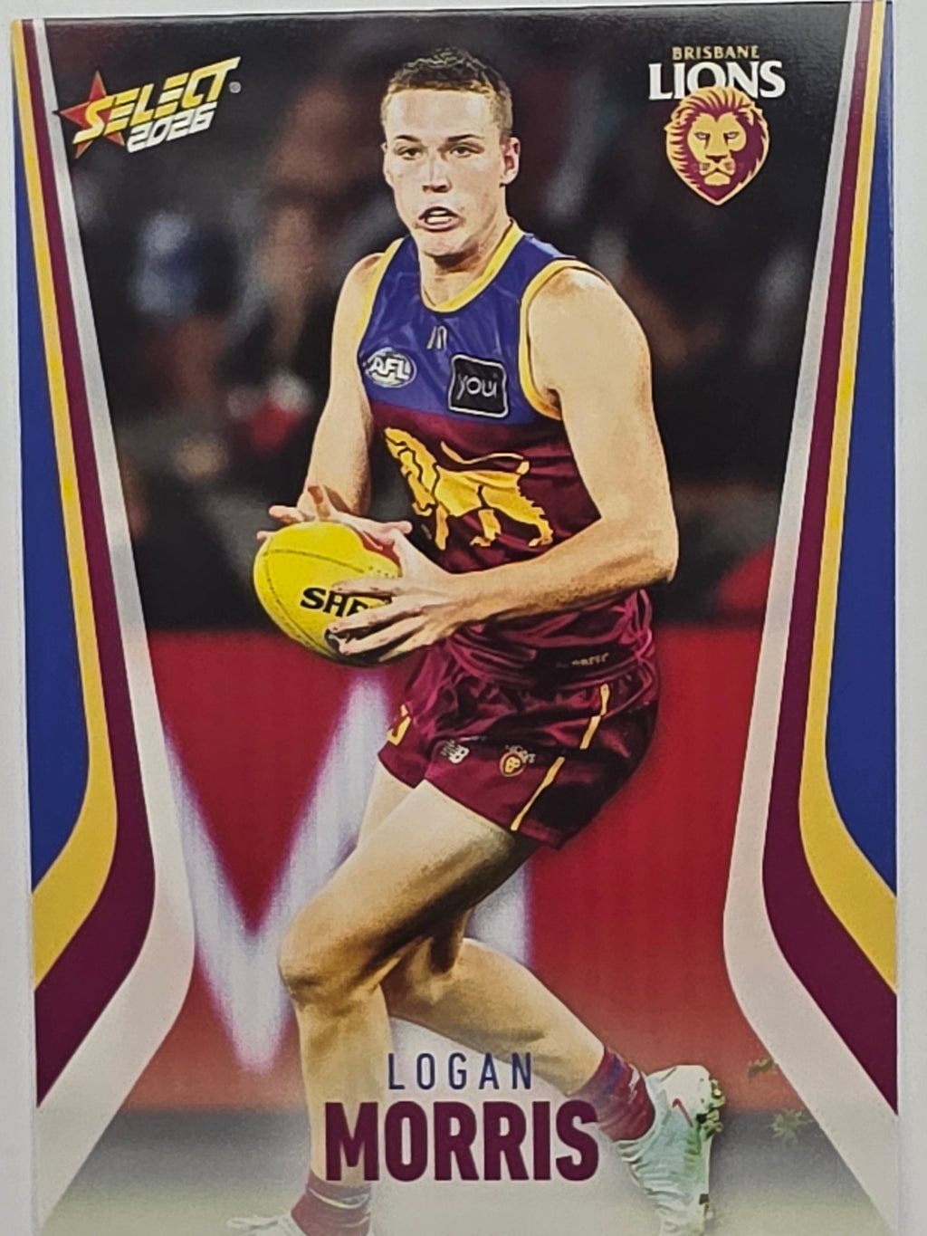 2026 AFL Footy Stars Base Card #022 Logan Morris - Brisbane Lions