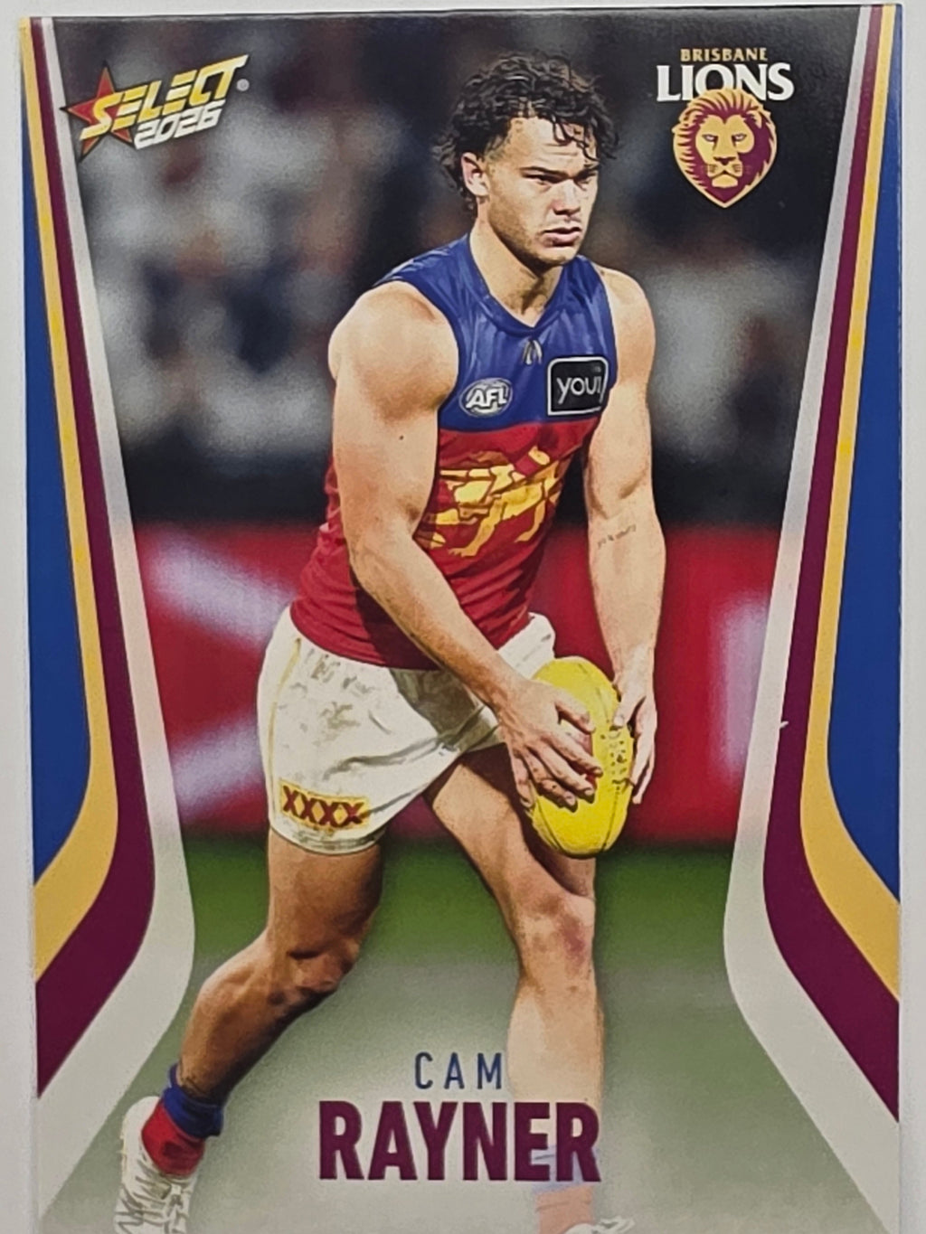 2026 AFL Footy Stars Base Card #024 Cam Rayner - Brisbane Lions