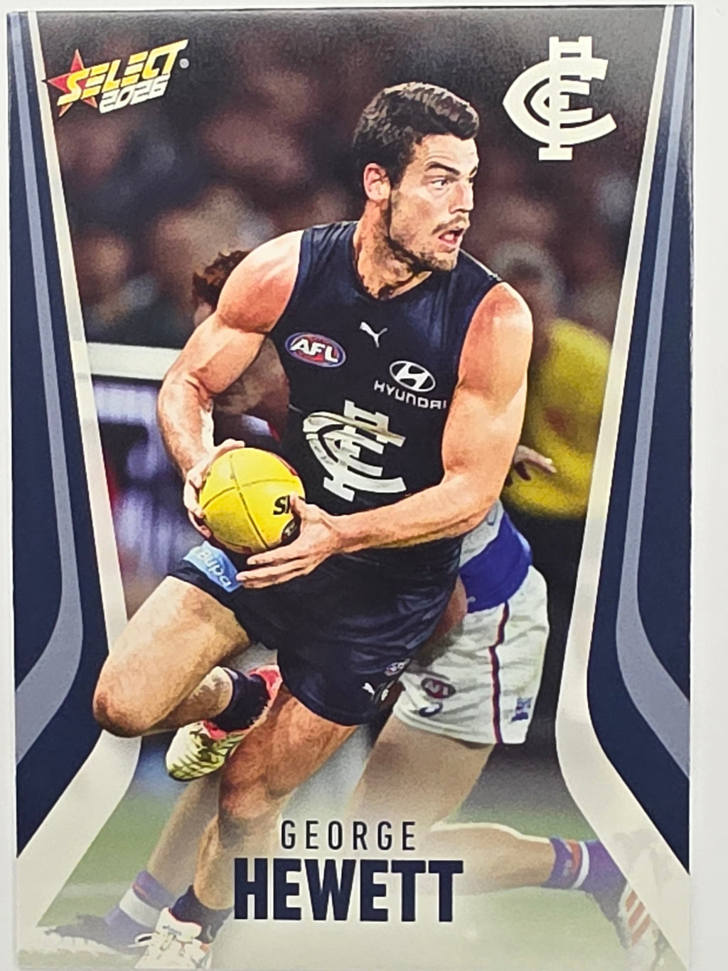 2026 AFL Footy Stars Base Card #031 George Hewett - Carlton Blues