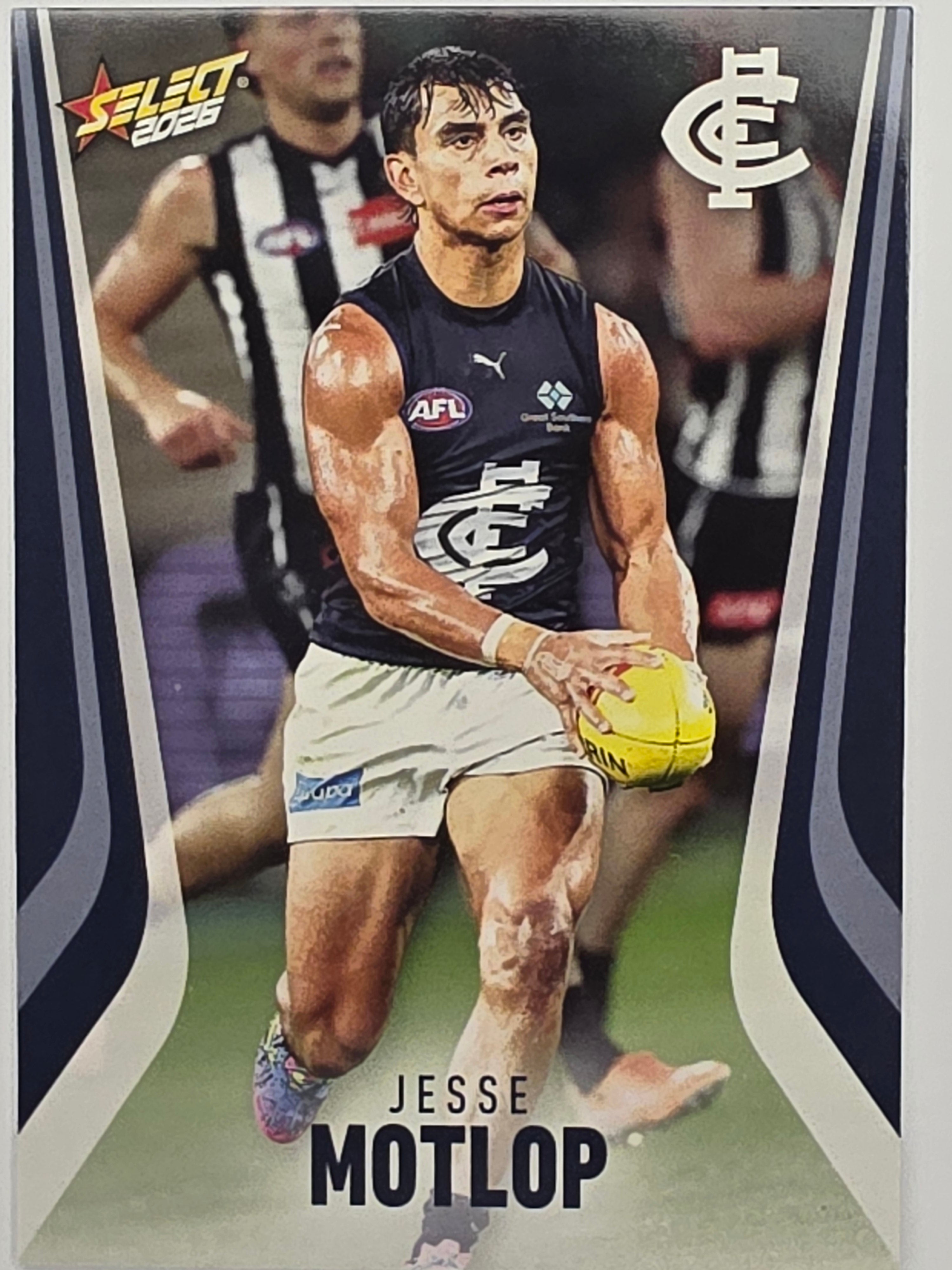 2026 AFL Footy Stars Base Card #035 Jesse Motlop - Carlton Blues