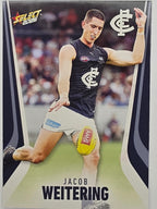 2026 AFL Footy Stars Base Card #038 Jacob Weitering - Carlton Blues