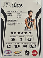 2026 AFL Footy Stars Base Card #041 Josh Daicos - Collingwood Magpies