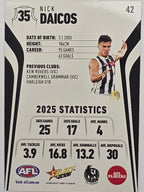 2026 AFL Footy Stars Base Card #042 Nick Daicos - Collingwood Magpies