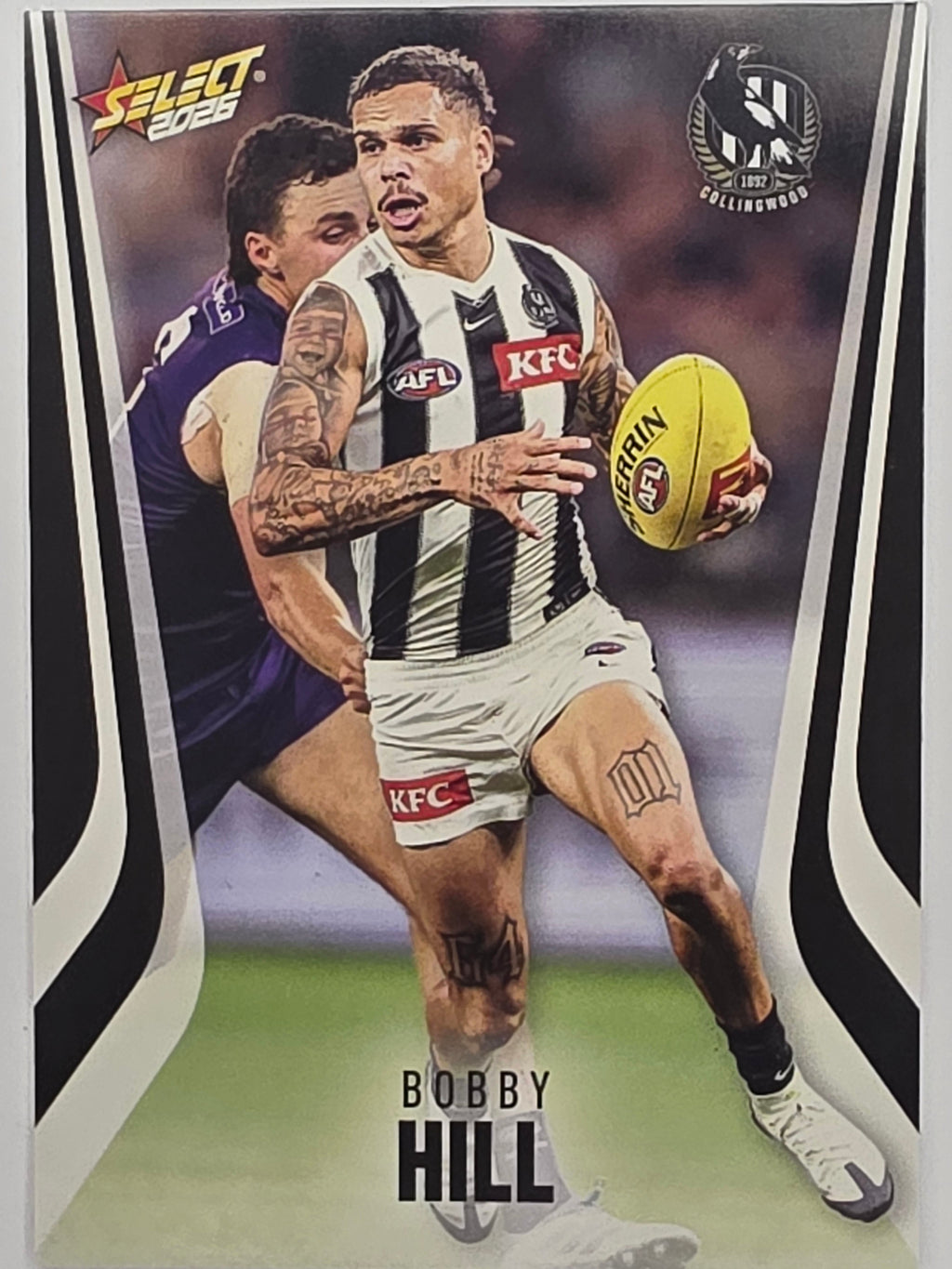 2026 AFL Footy Stars Base Card #045 Bobby Hill - Collingwood Magpies