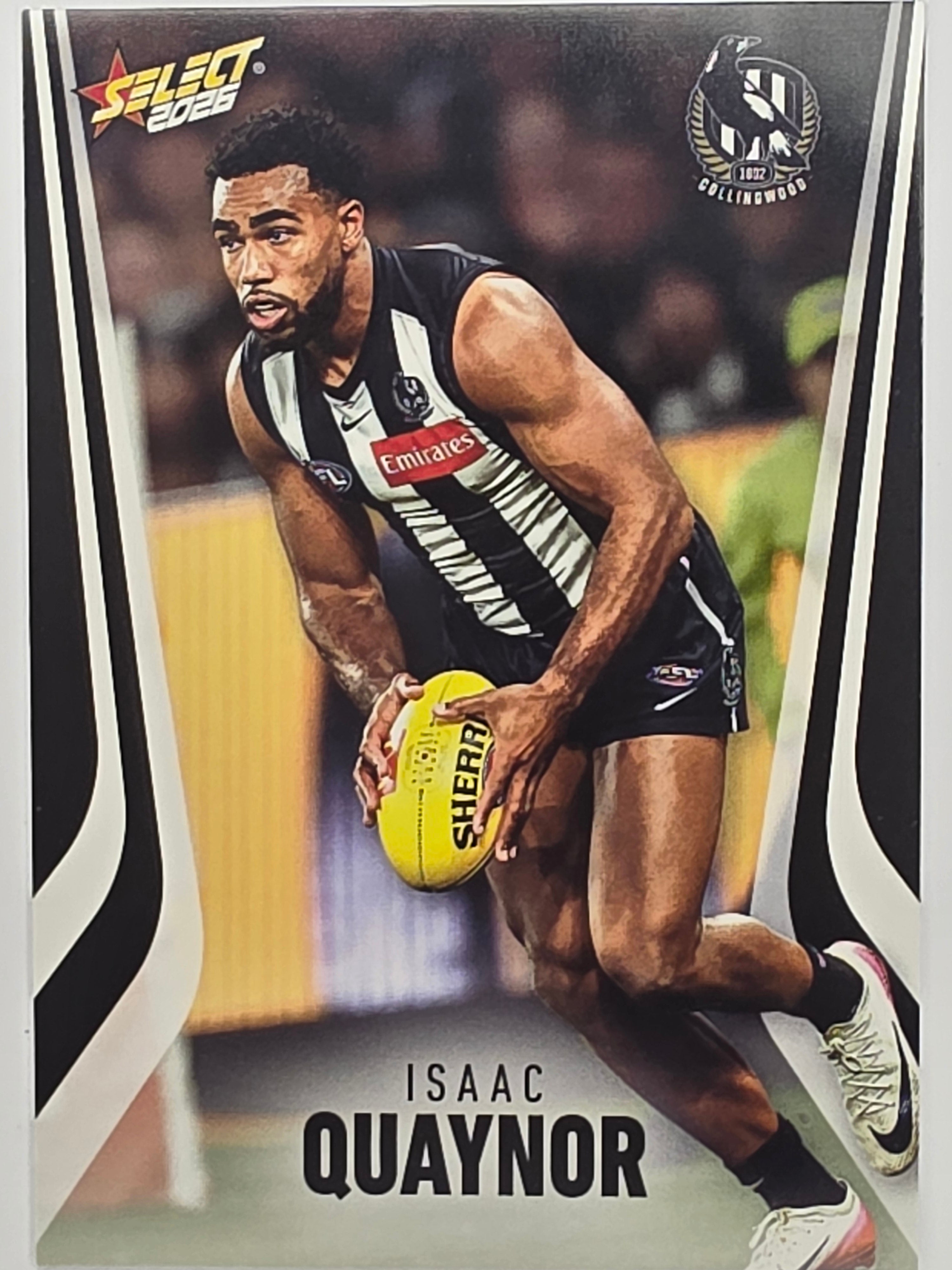 2026 AFL Footy Stars Base Card #051 Isaac Quaynor - Collingwood Magpies