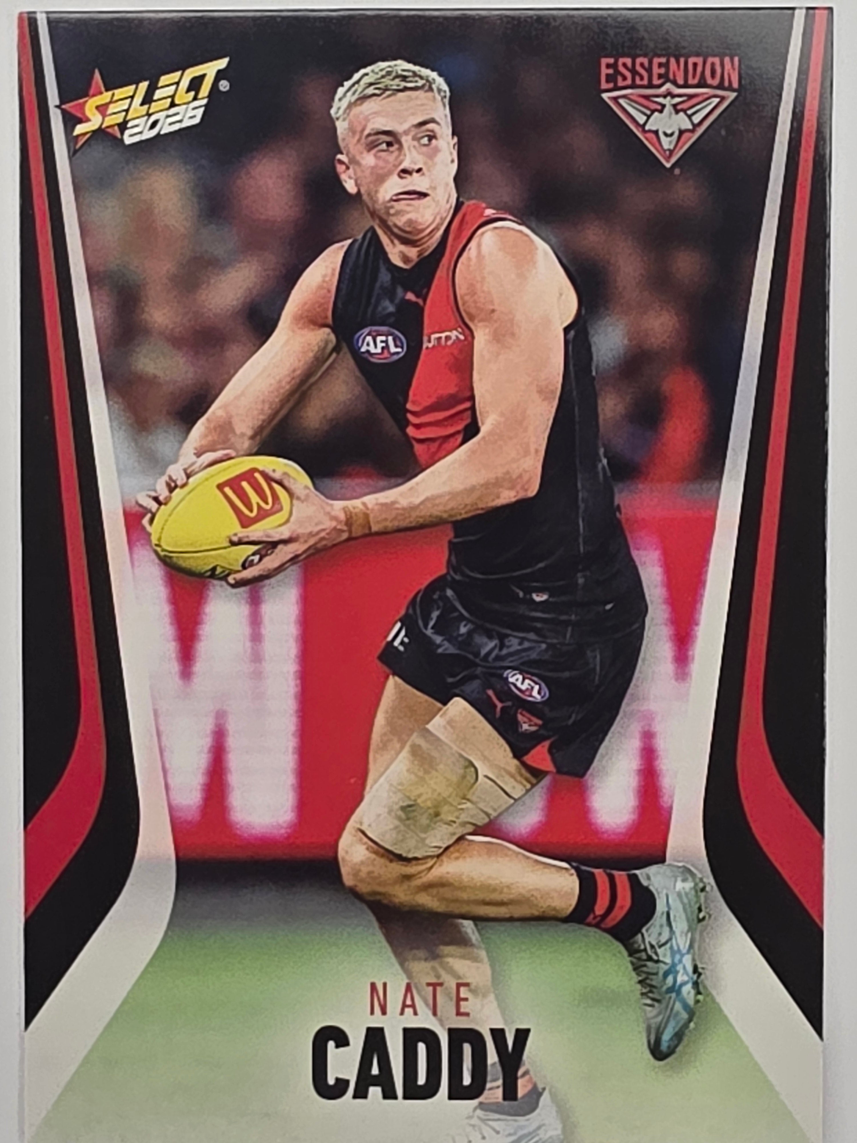 2026 AFL Footy Stars Base Card #053 Nate Caddy - Essendon Bombers