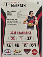2026 AFL Footy Stars Base Card #060 Andrew McGrath - Essendon Bombers
