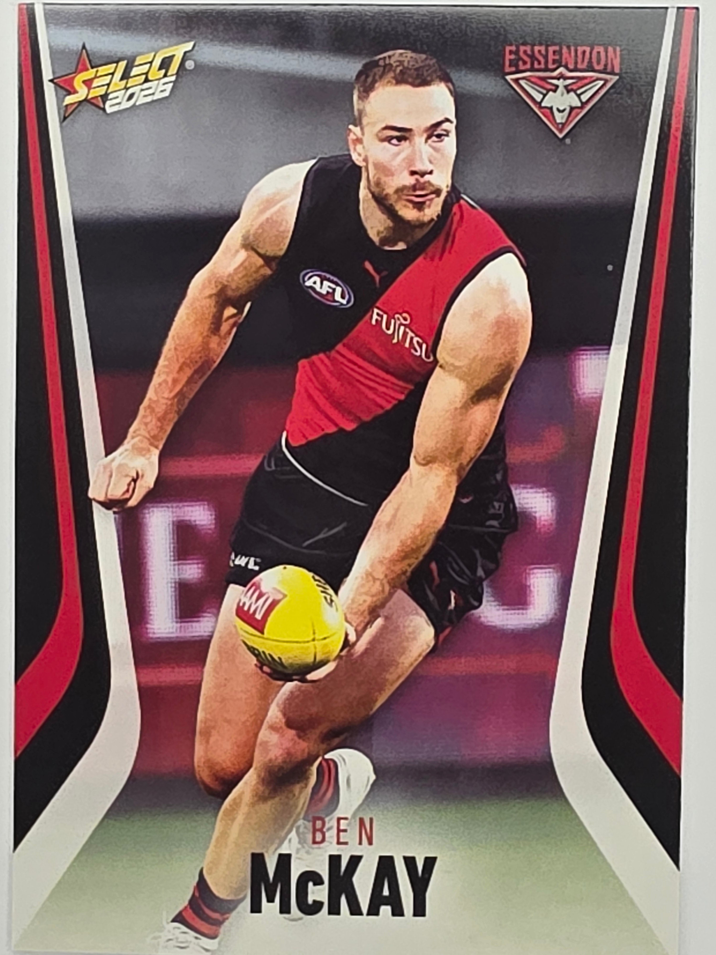 2026 AFL Footy Stars Base Card #061 Ben McKay - Essendon Bombers